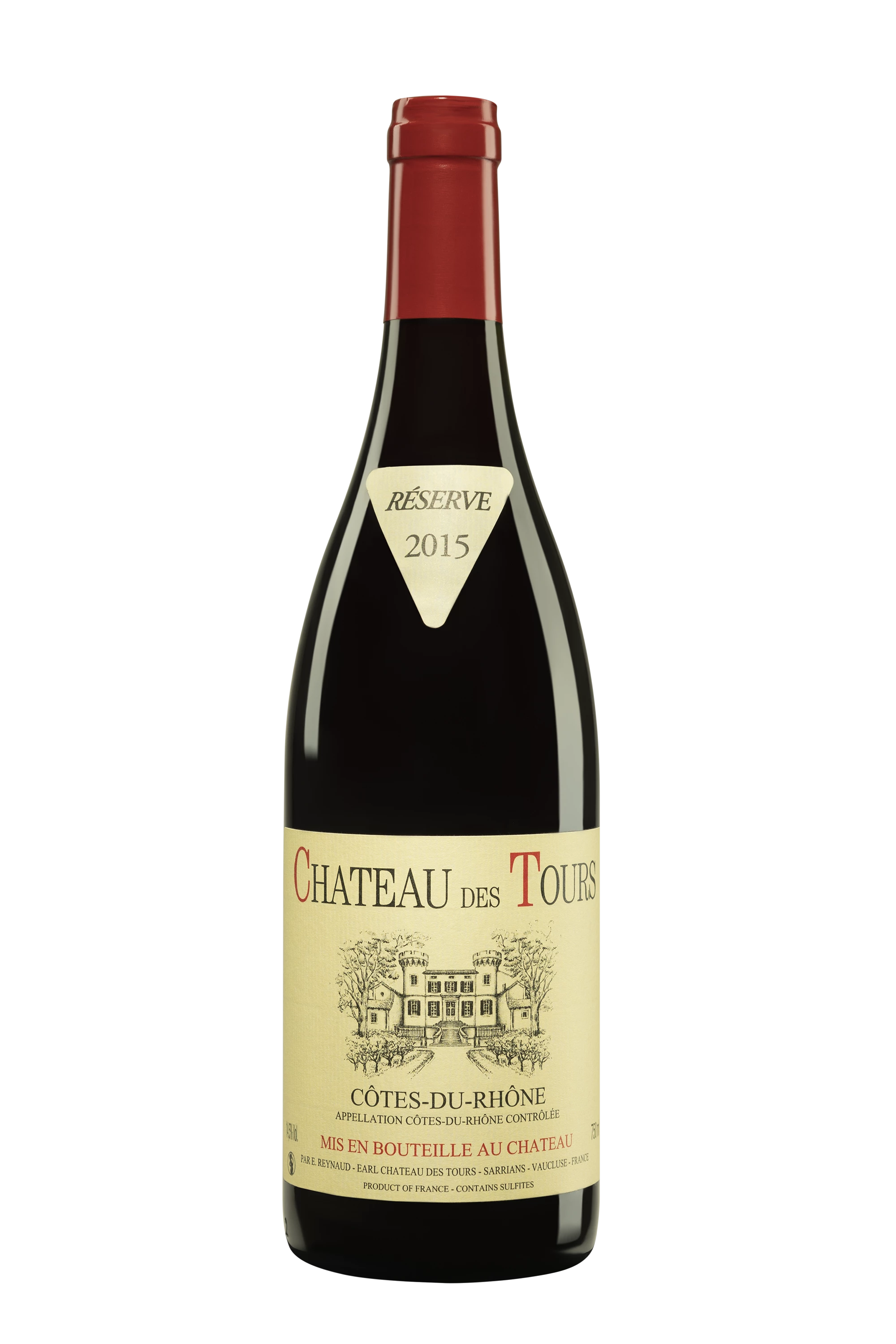 Château des Tours - Côtes du Rhône Rouge 2015 14.5°, 75cl