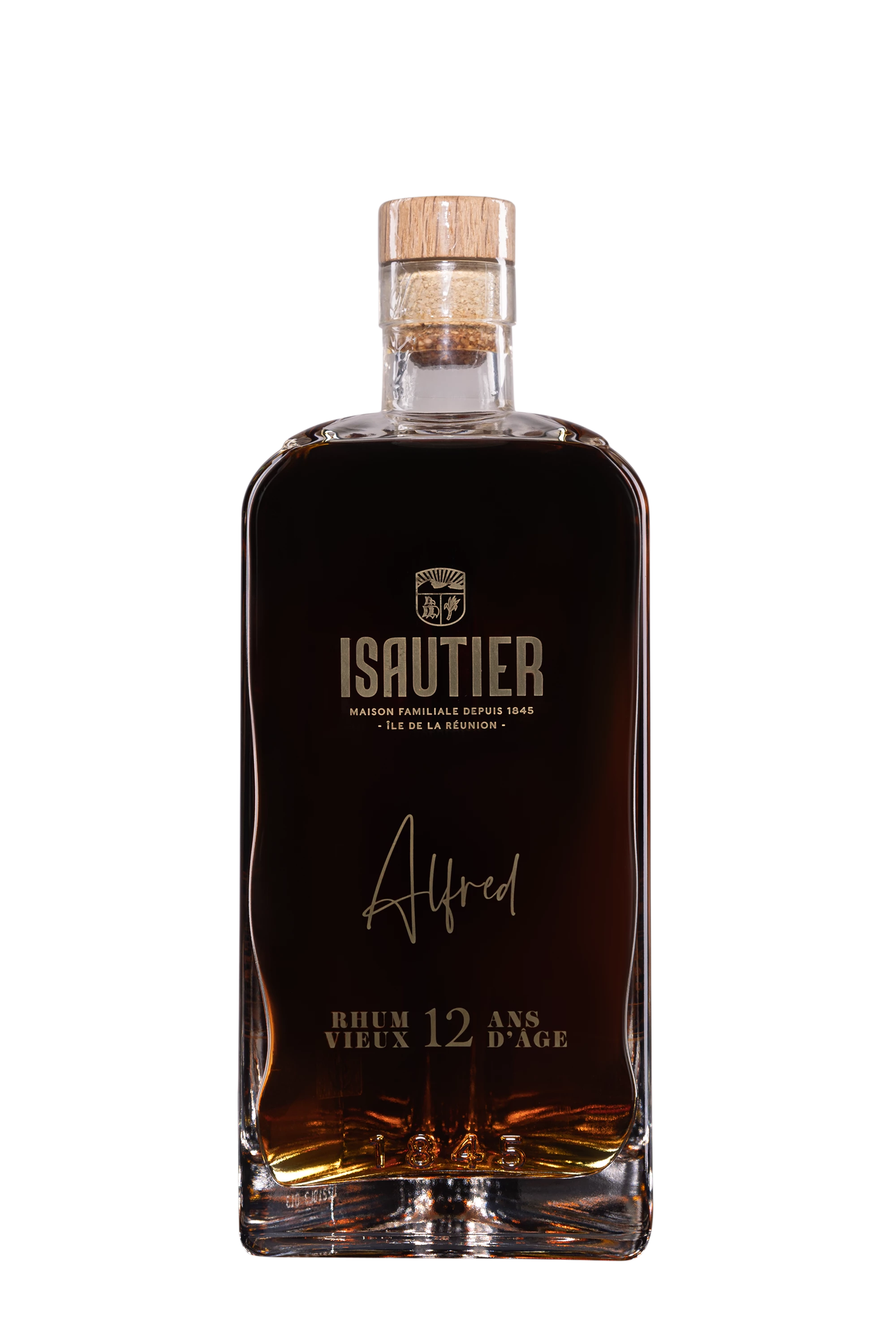 Isautier - Rhum Vieux de Mélasse de la Réunion "12 Ans Alfred" Brun 45° Giftbox, 70cl