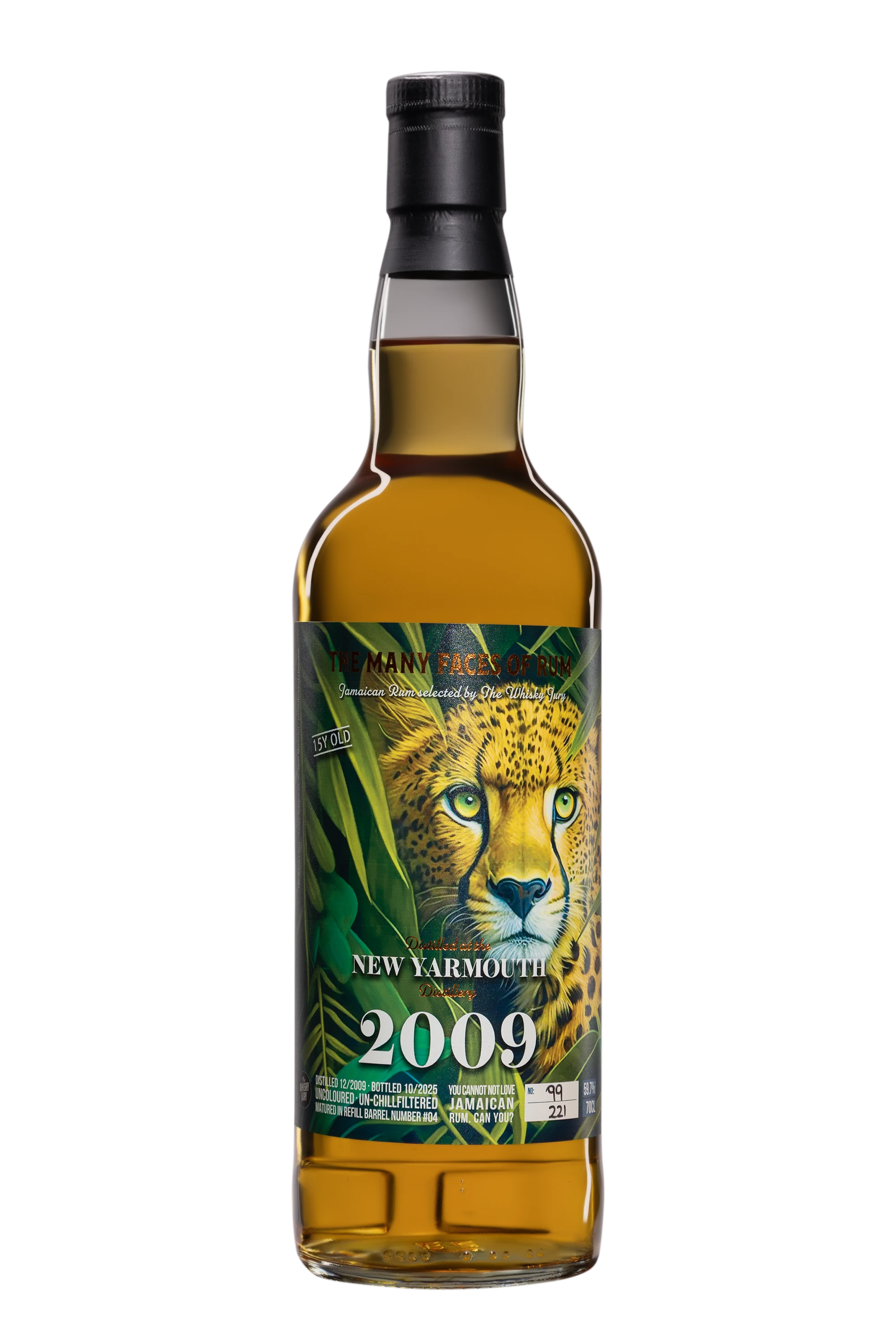 The Whisky Jury - Molasses Jamaican Rhum "16 Ans New Yarmouth" Brun 2009 59.7°, 70cl