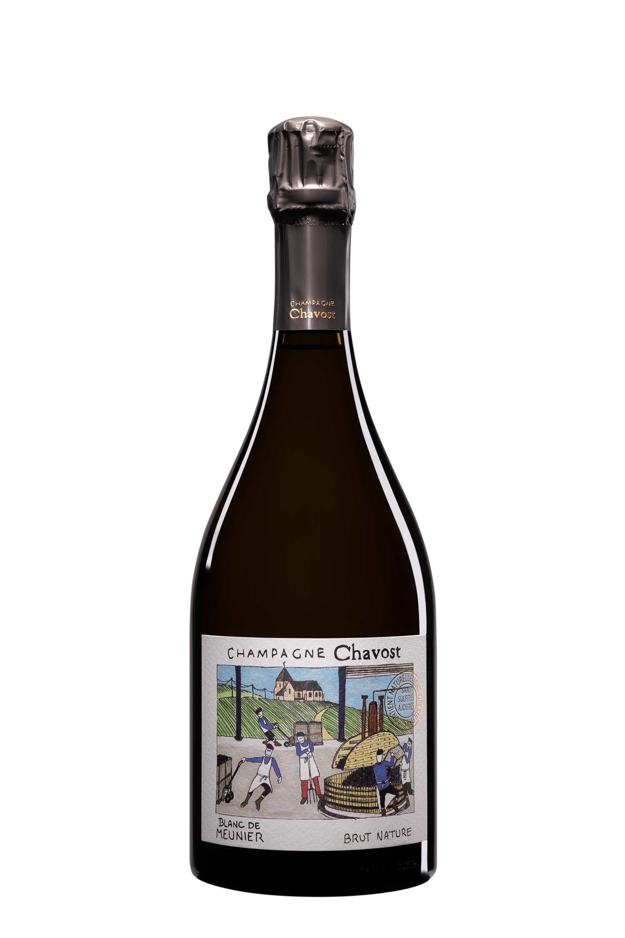 Domaine Chavost - Champagne Brut Nature Blanc de Noirs "Blanc de Meunier" Blanc NV Dégorgement 02.2023 12.5°, 75cl