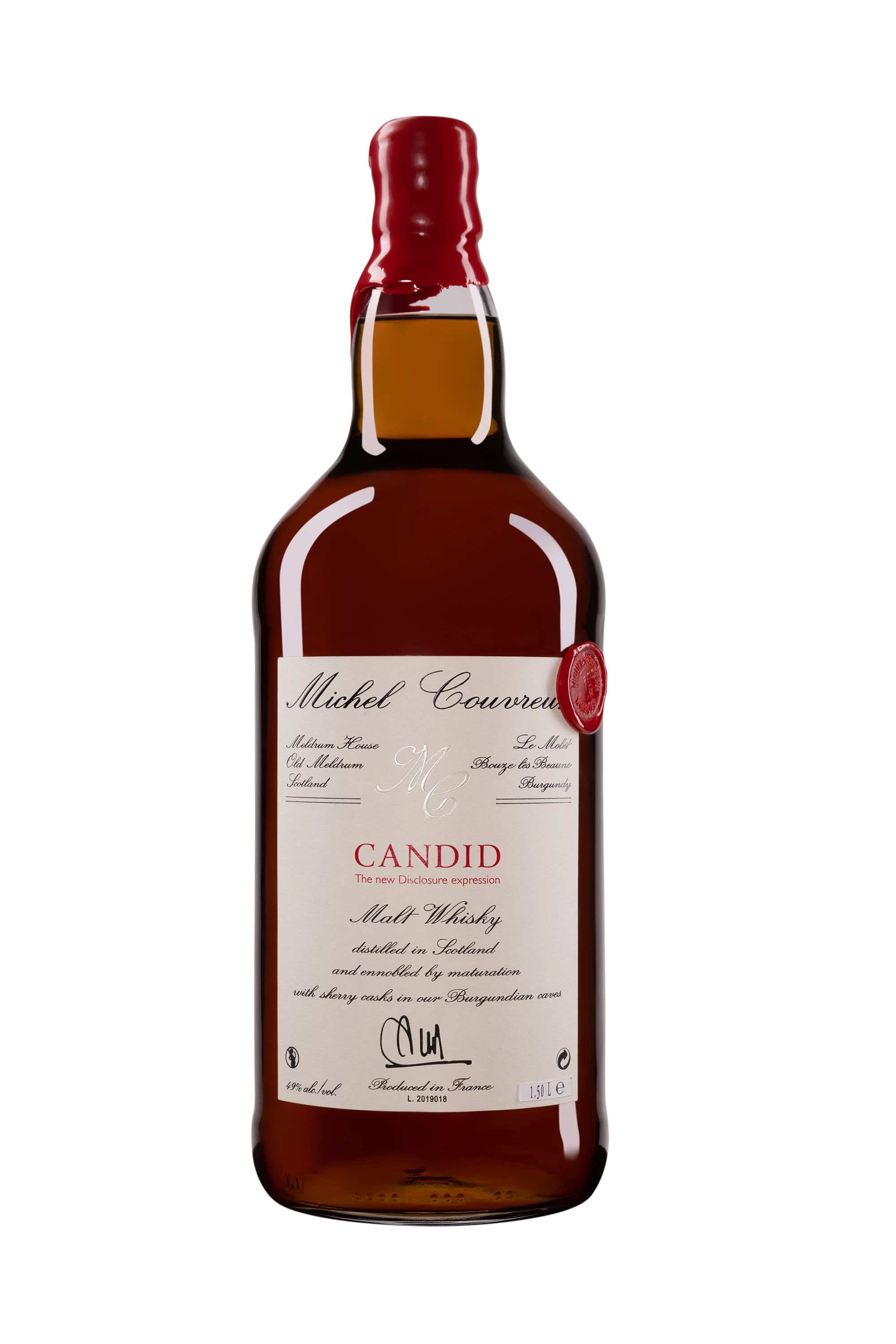 Michel Couvreur - Single Malt French Whisky "Candid" 49° Giftbox, 150cl