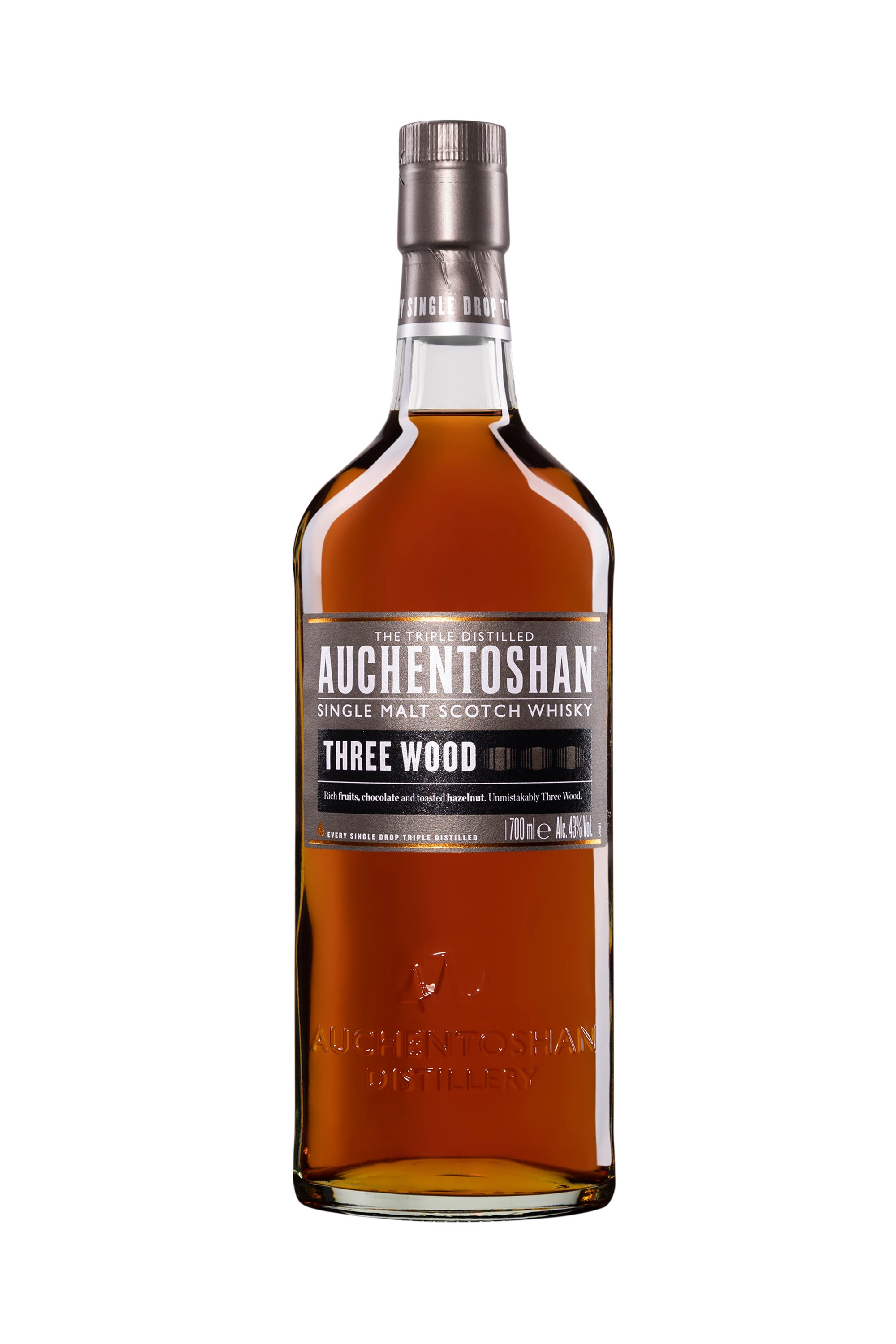 Auchentoshan - Single Malt Scotch Whisky "Three Wood" 43° Giftbox, 70cl