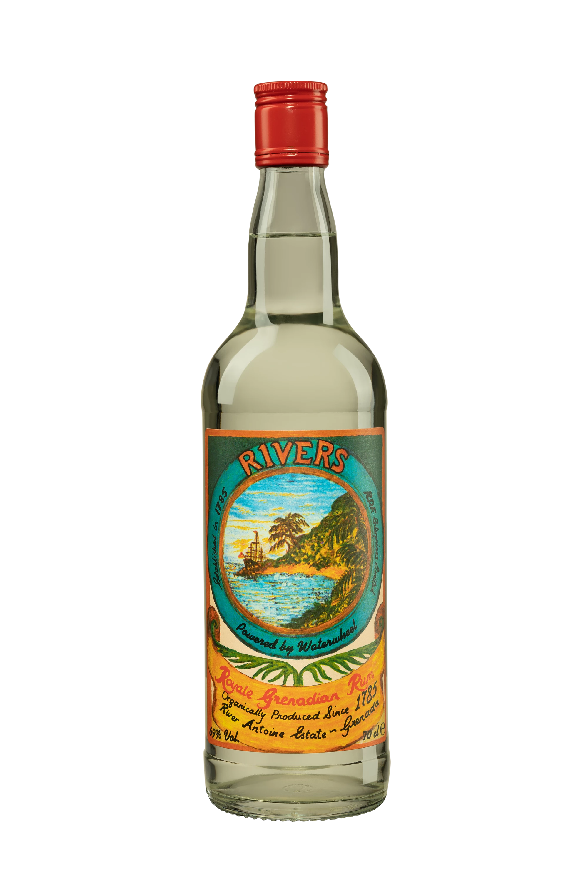 River Antoine Estate - Pur Cane Juice Grenada Rum "Rivers Royale Grenadian Rum" Blanc 69°, 70cl