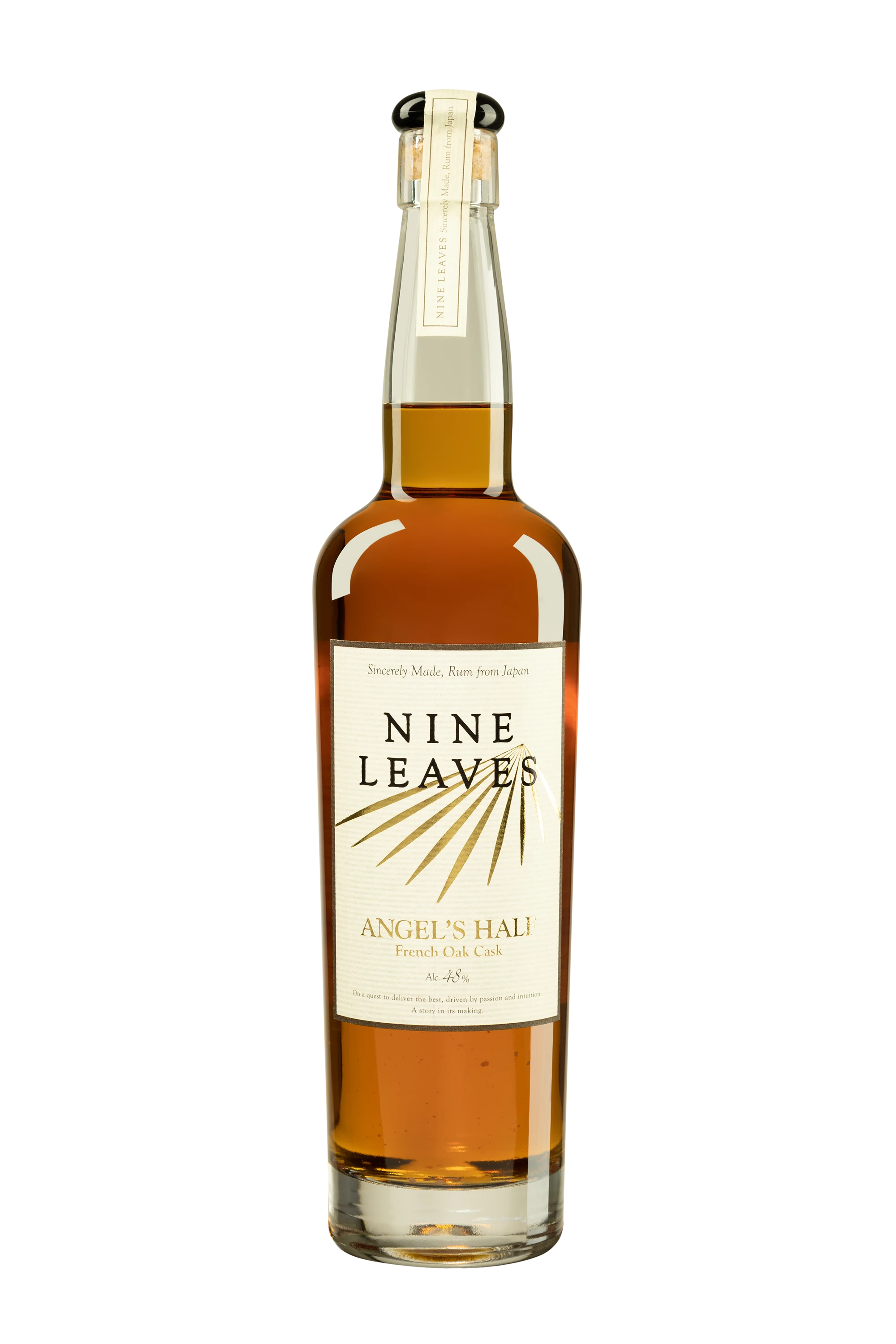 Nine Leaves - Agricultural Japanese Rhum "Angel's - French Oak Cask" Brun 50° Giftbox, 70cl