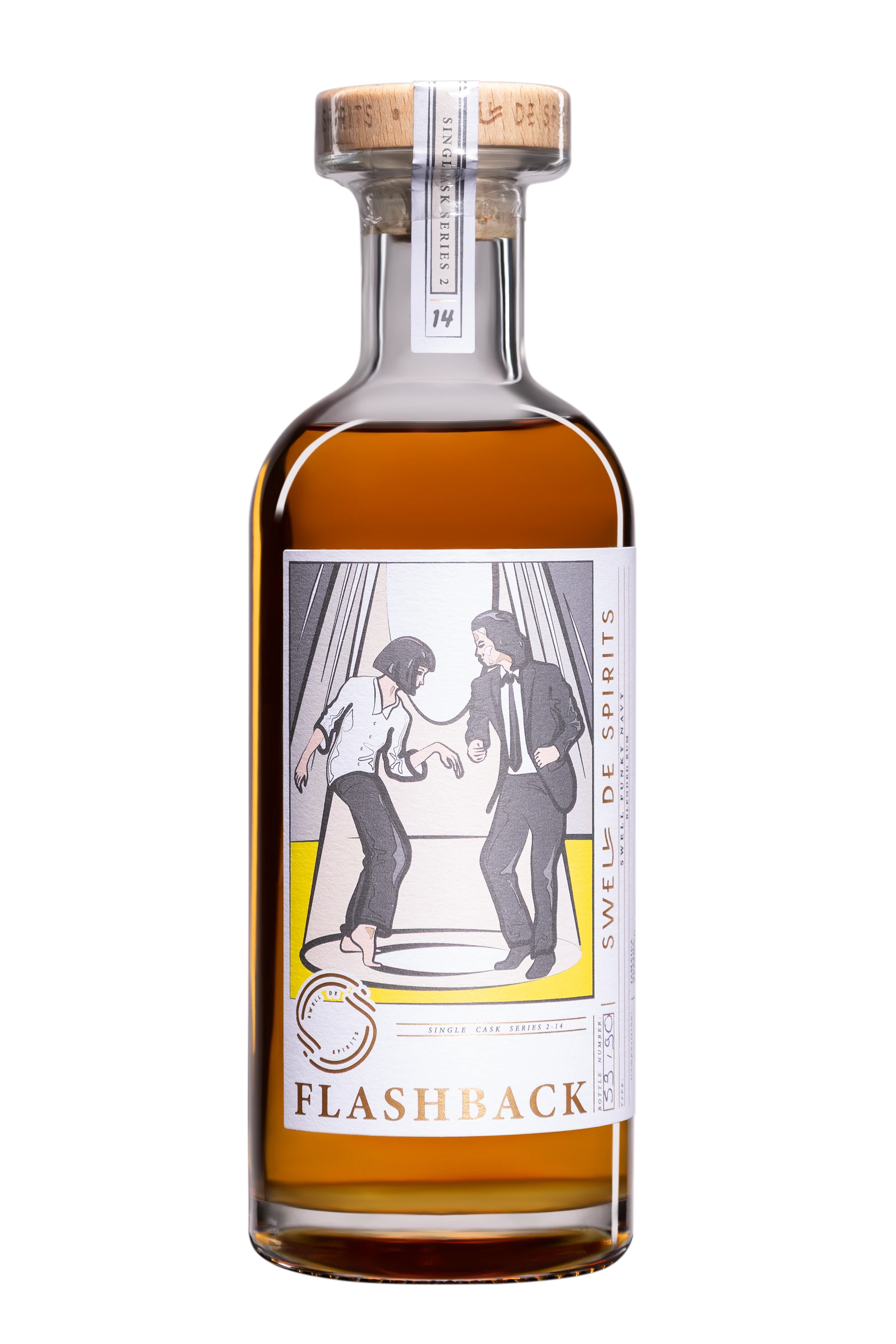 Swell de Spirits - Molasses Jamaican Rhum "Funky Navy Rum - Flashback N°14" Brun NV 57.1°, 50cl