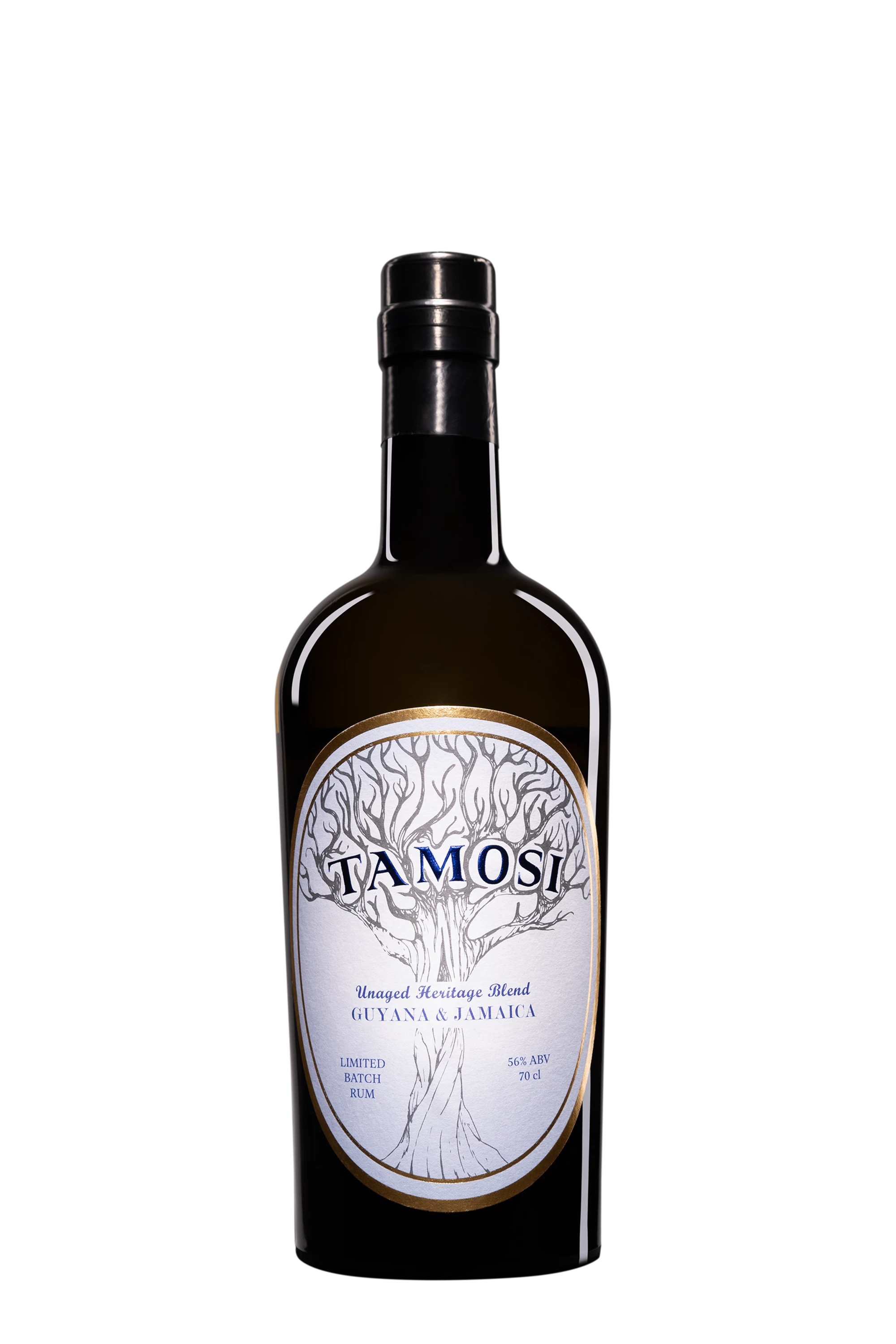 Tamosi - Molasses Rhum "Unaged Heritage Blend" Blanc 56°, 70cl
