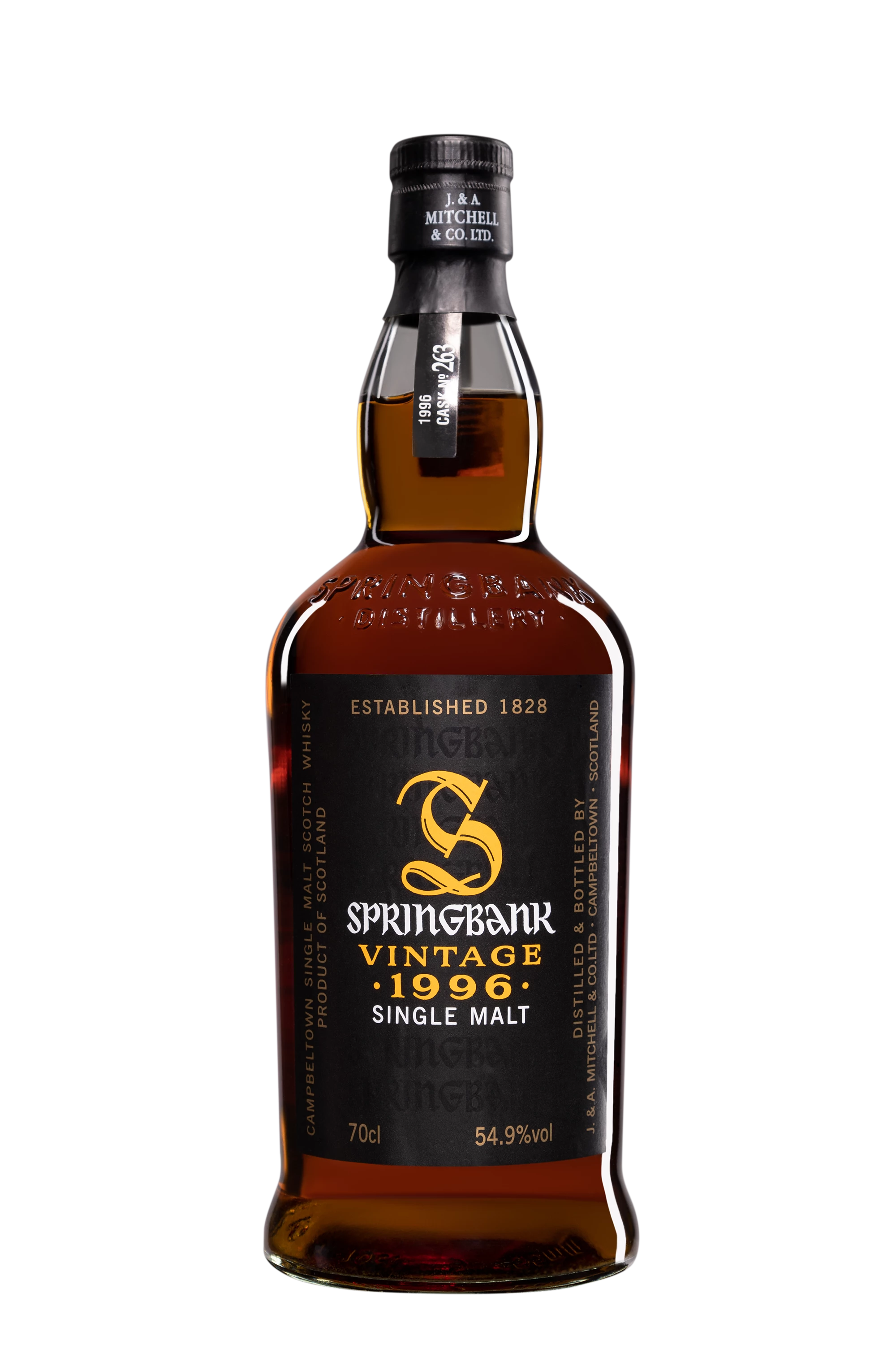 Springbank - Single Malt Scotch Whisky "13 Ans - Single Cask #263" 1996 54.9°, 70cl