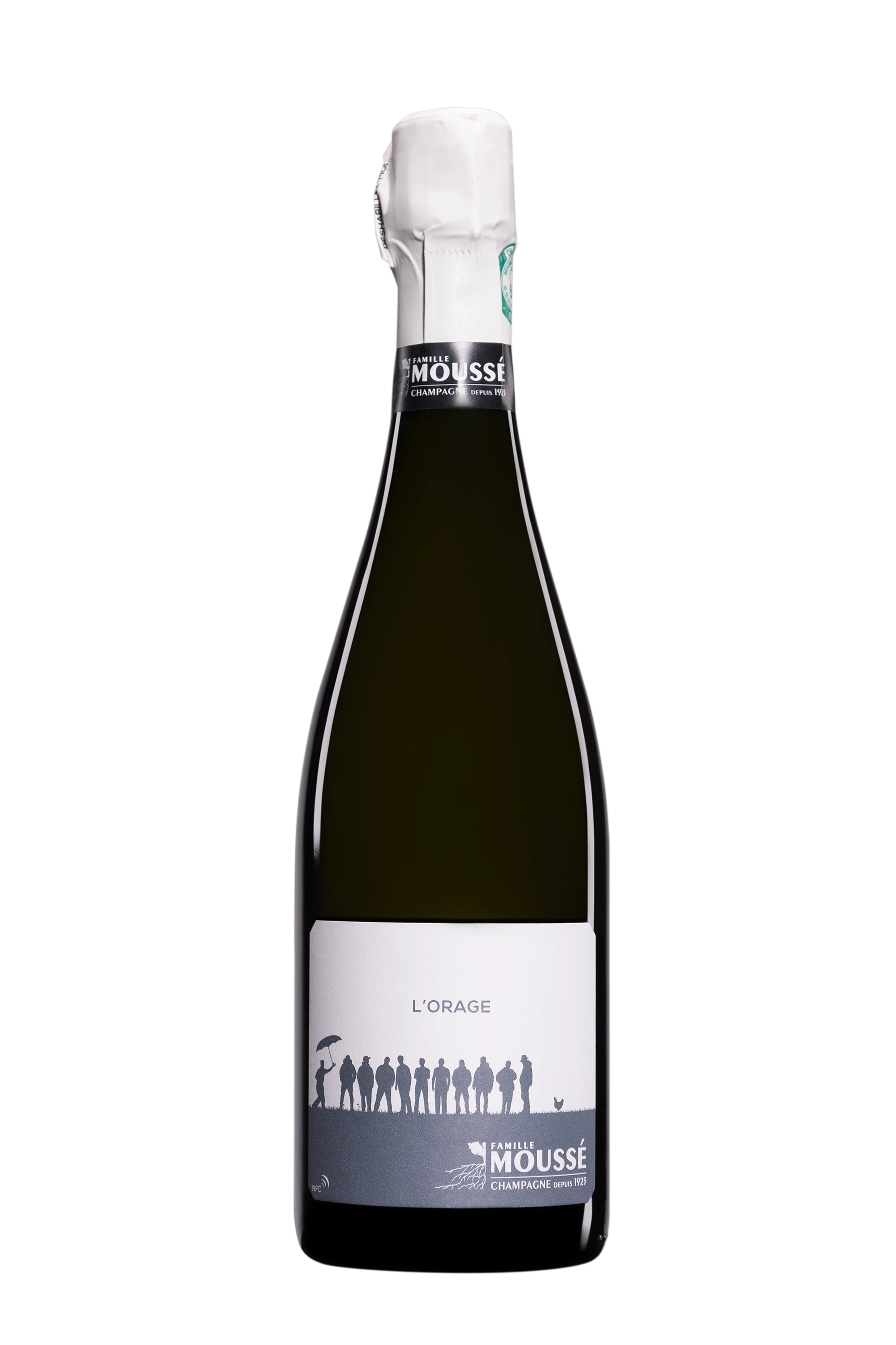 Domaine Moussé - Champagne Extra-Brut Blanc de Blancs "L'Orage" Blanc NV Dégorgement 2024 12°, 75cl