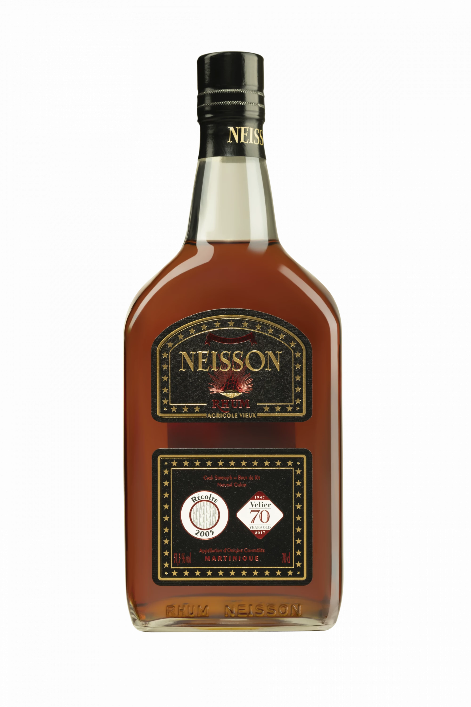 Neisson - Rhum Vieux Agricole de Martinique "12 Ans - Single Cask - 70 Ans Vélier" Brun 2005 51.3°, 70cl