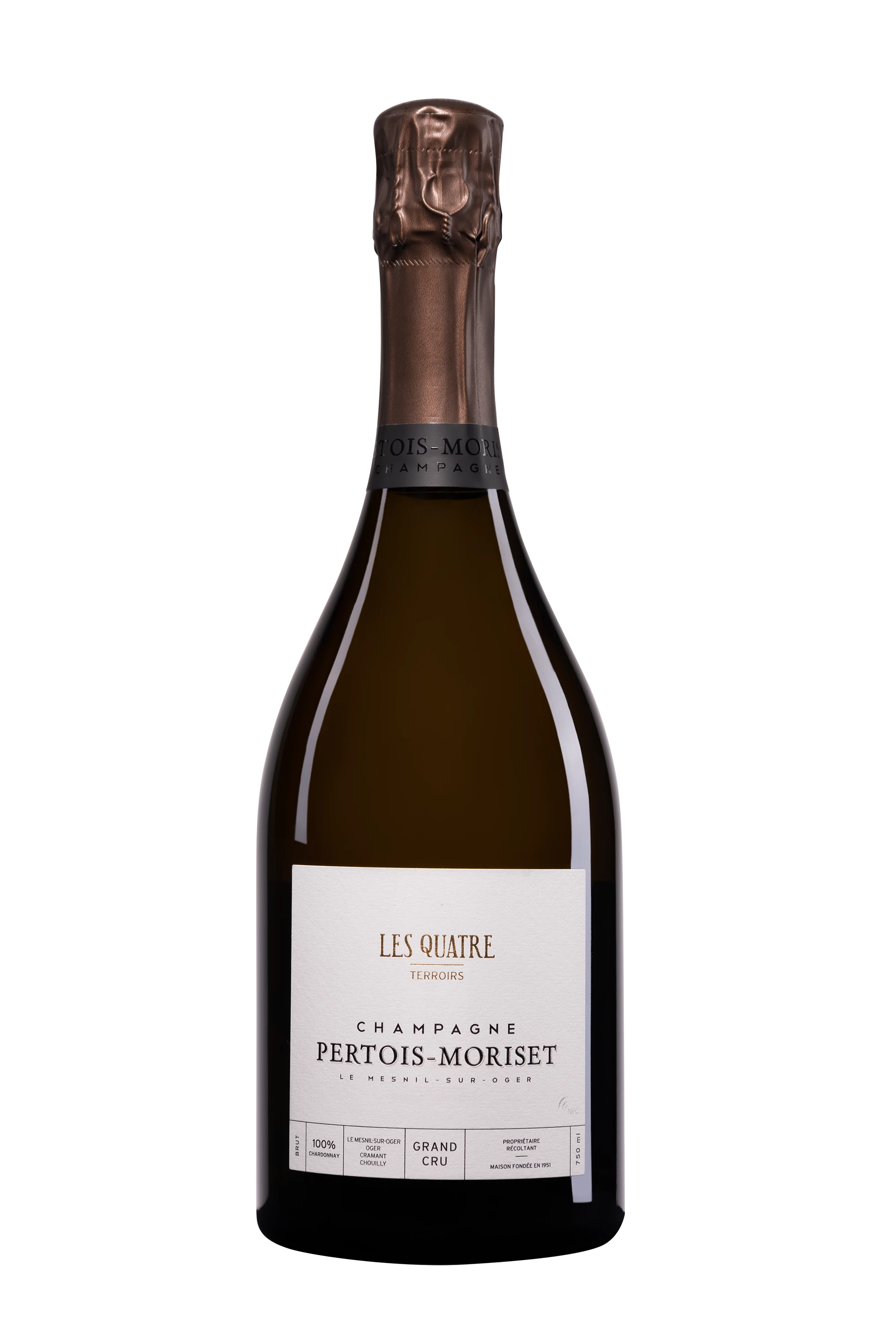 Domaine Pertois-Moriset - Champagne Brut Blanc de Blancs "Les Quatre Terroirs" Blanc NV 12.5° Giftbox, 75cl