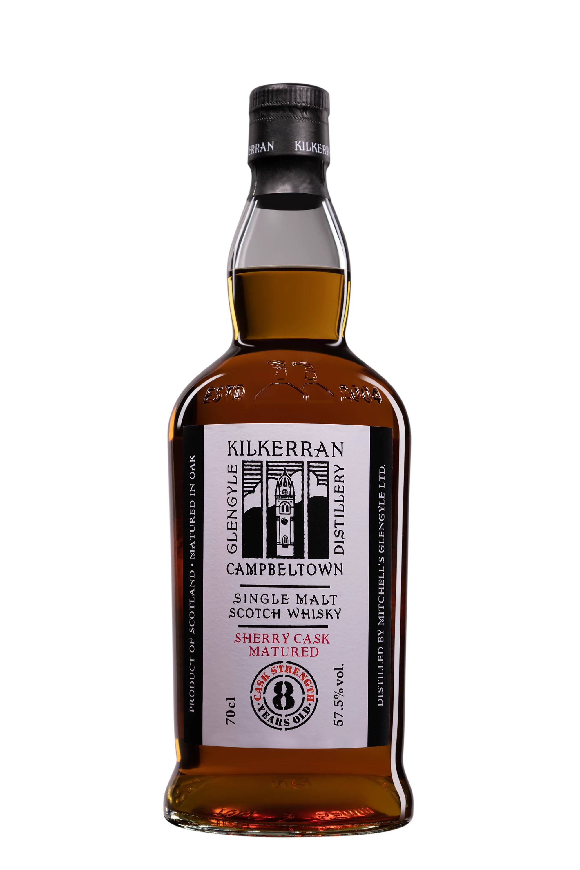 Kilkerran - Single Malt Scotch Whisky "8 Ans - Brut de Fût - Sherry Cask Matured" 57.5°, 70cl