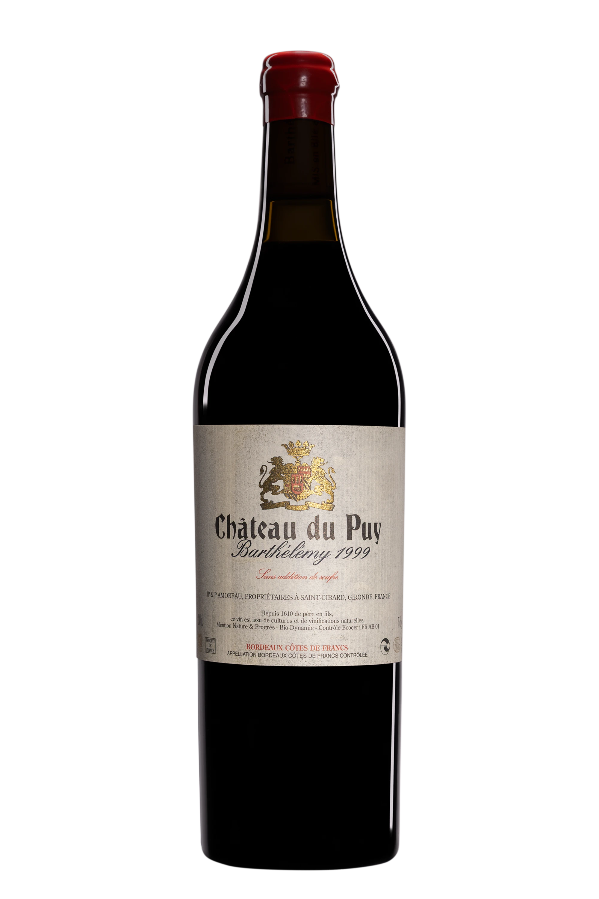 Château Le Puy - Francs-Côtes de Bordeaux "Barthélemy" Rouge 1999 12°, 75cl