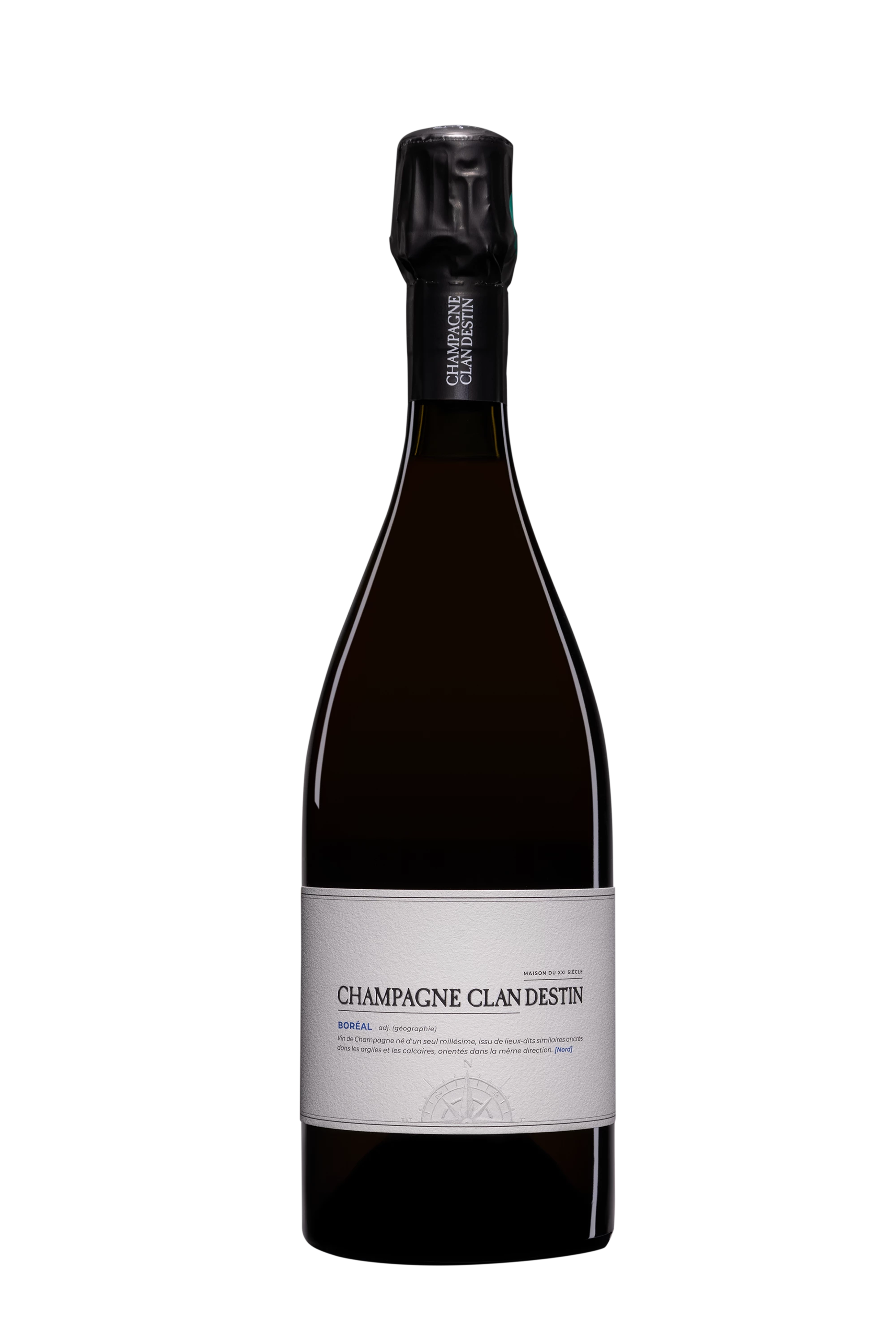 Maison Clandestin - Champagne Brut Nature Blanc de Noirs Millésimé "Les Semblables - Boréal" Blanc 2021 12°, 75cl