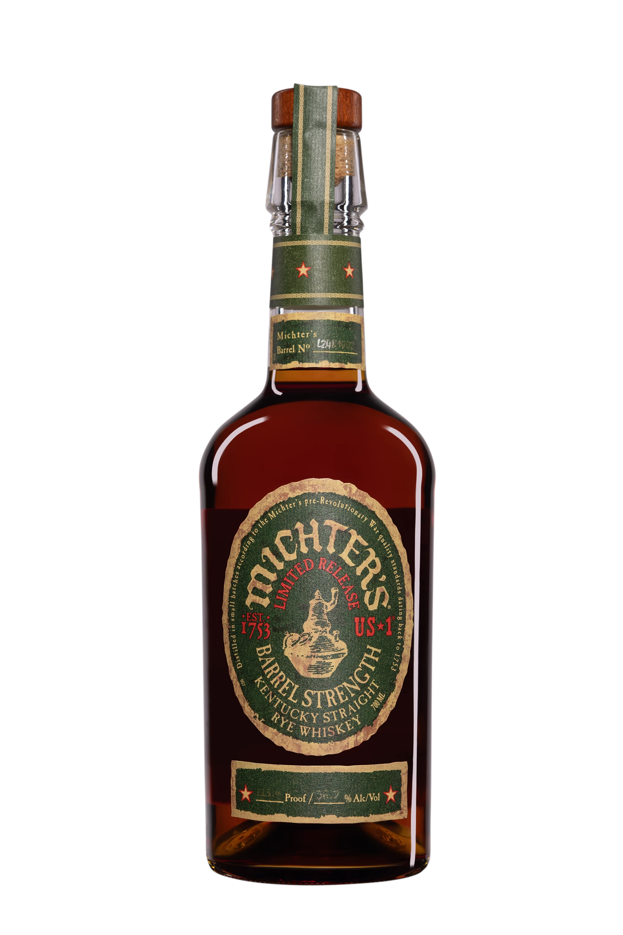 Michter's - Rye Kentucky Whisky "US 1 - Barrel Strength Limited Release 2024" 56.7°, 70cl