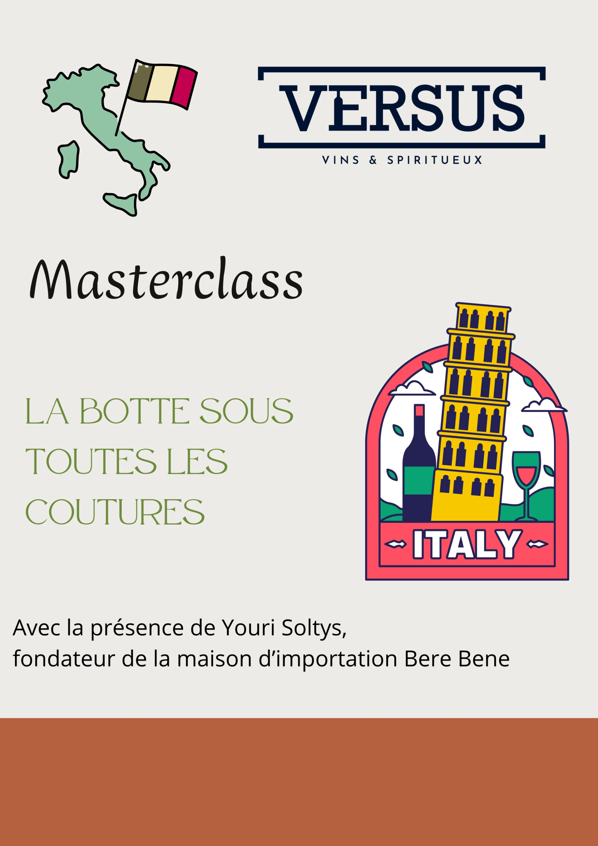 Masterclass Vins Italiens "La Botte sous toutes les Coutures" 22.05.2025