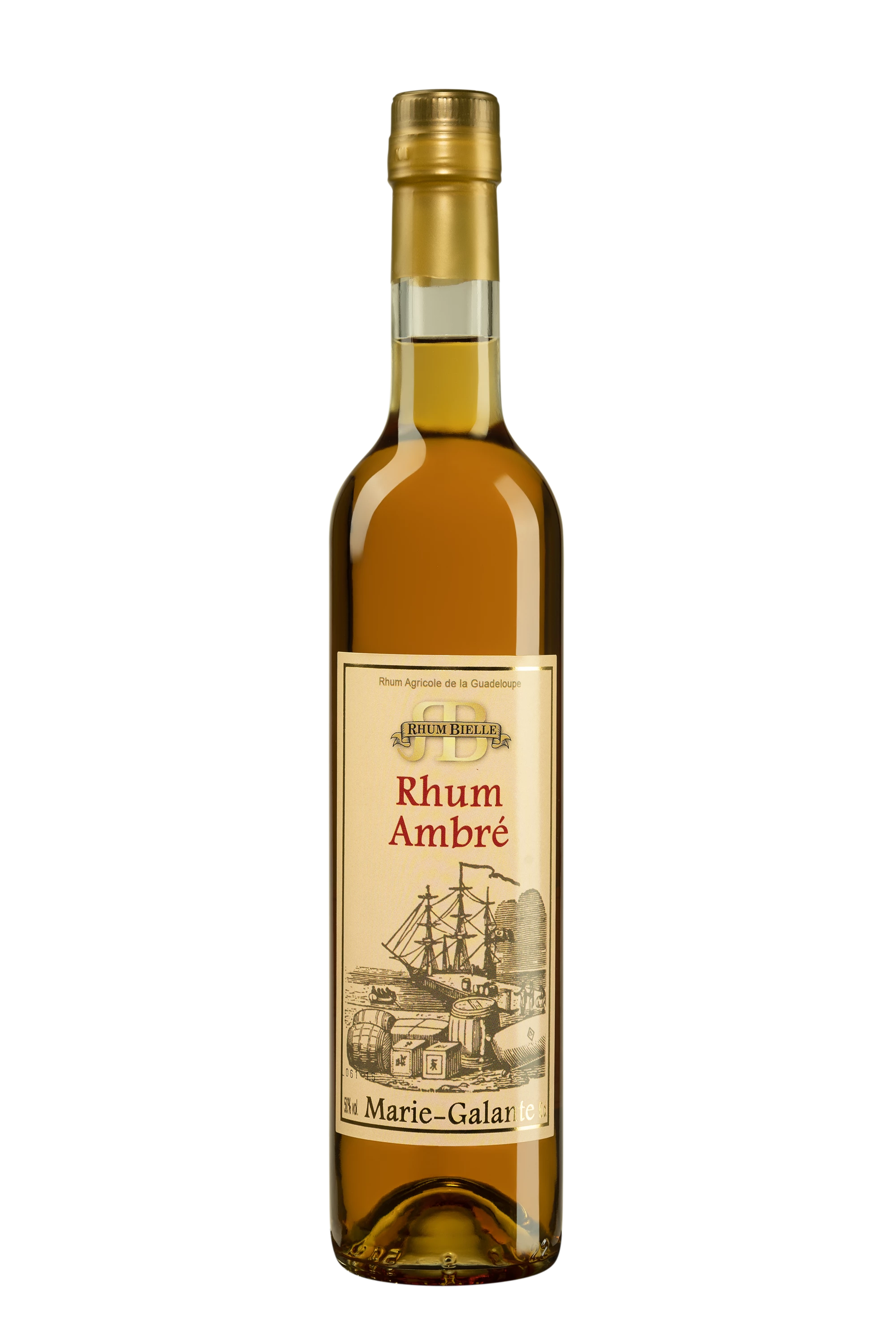 Bielle - Rhum Agricole de Guadeloupe "Ambré" Brun 50°, 50cl
