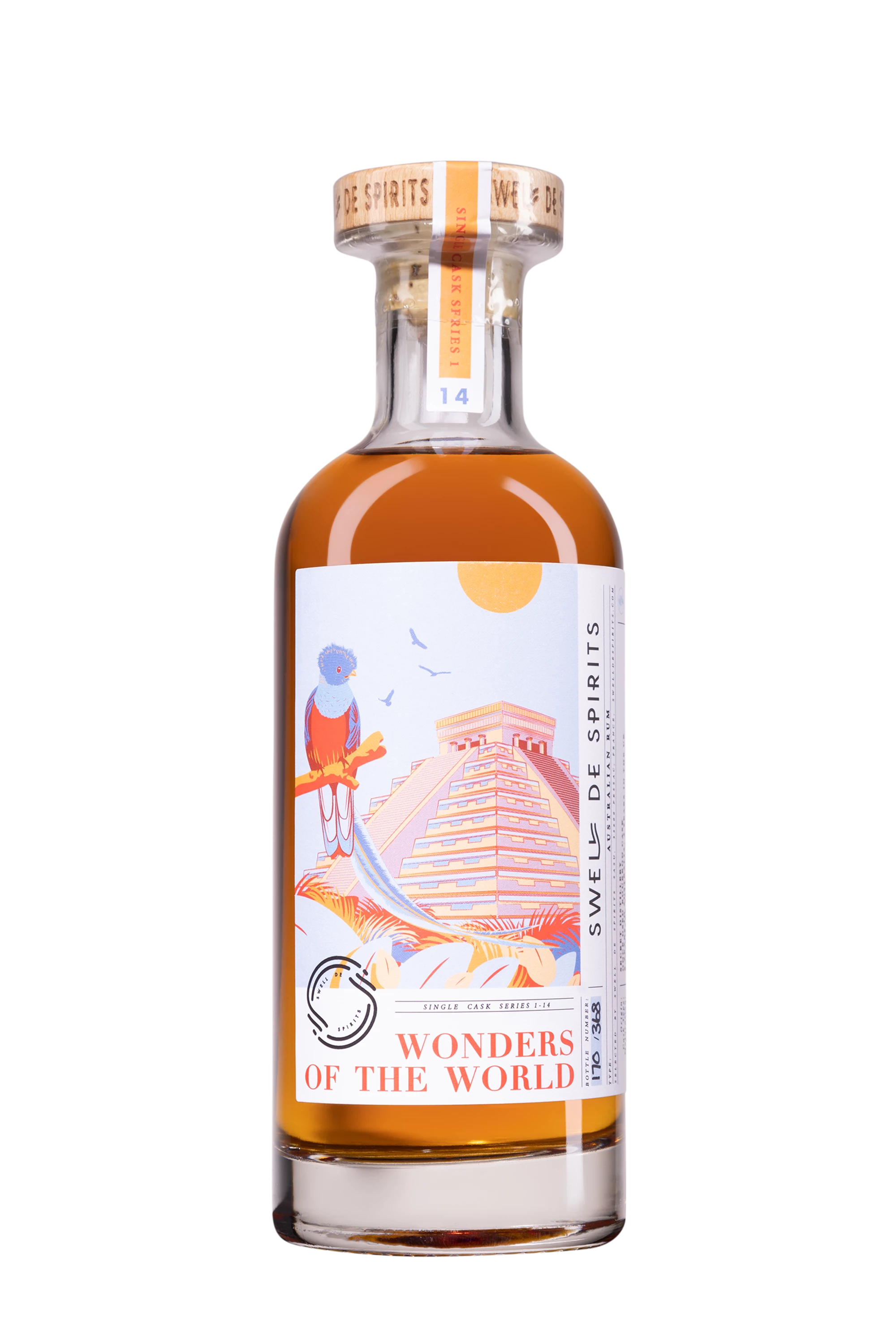 Swell de Spirits - Molasses Australian Rhum "10 Ans Beenleigh - Wonders of the World N°14" Brun 2012 66.9°, 50cl