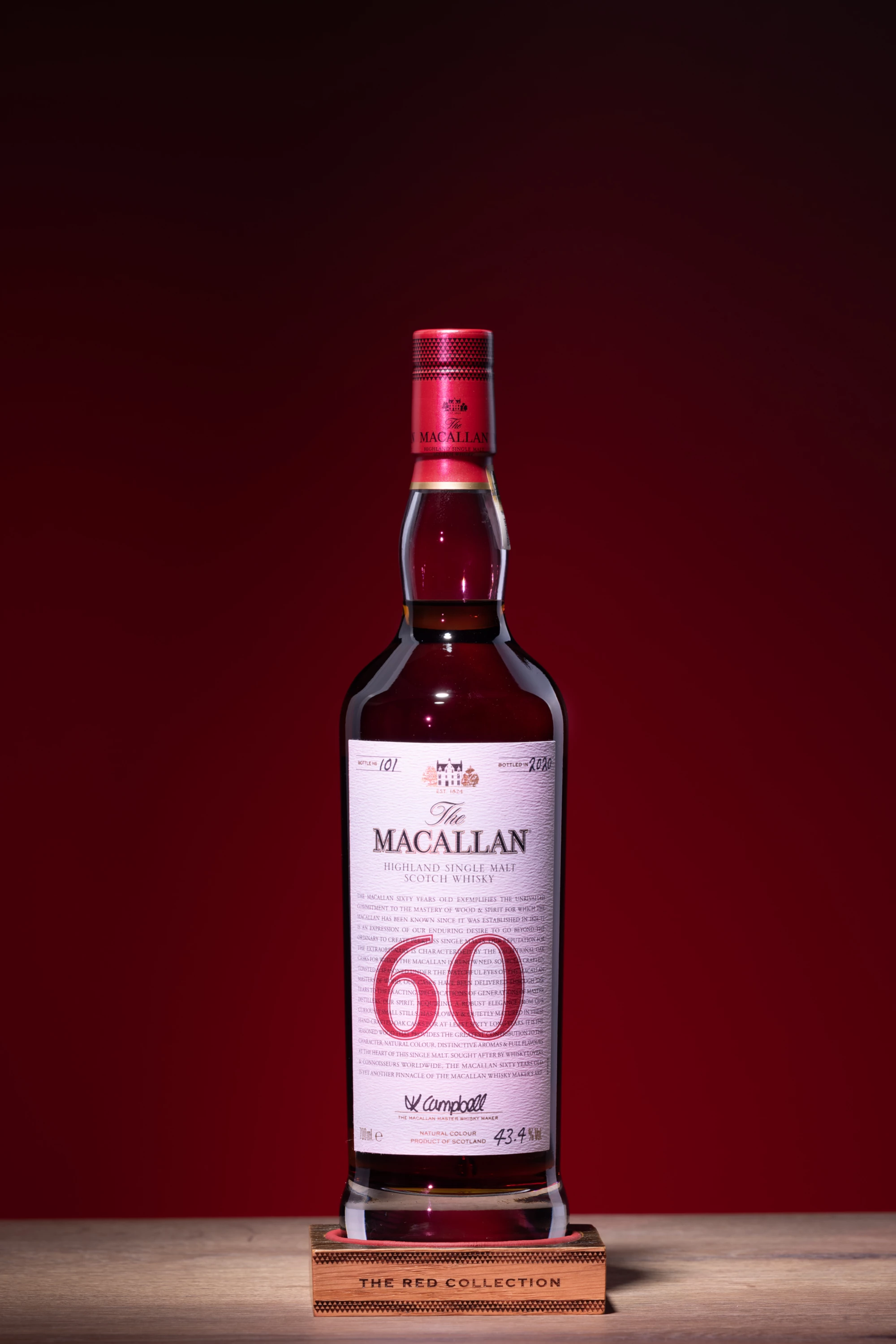 The Macallan - Single Malt Scotch Whisky "60 Ans - The Red Collection" 43.4°, 70cl