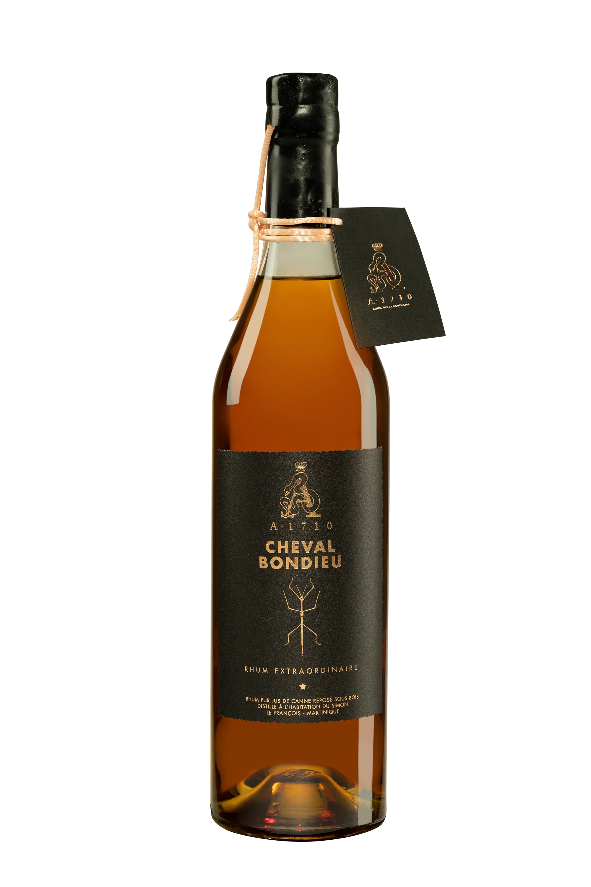 A1710 - Rhum Vieux Agricole de Martinique "Cheval Bondieu" Brun 51.5° Giftbox, 70cl