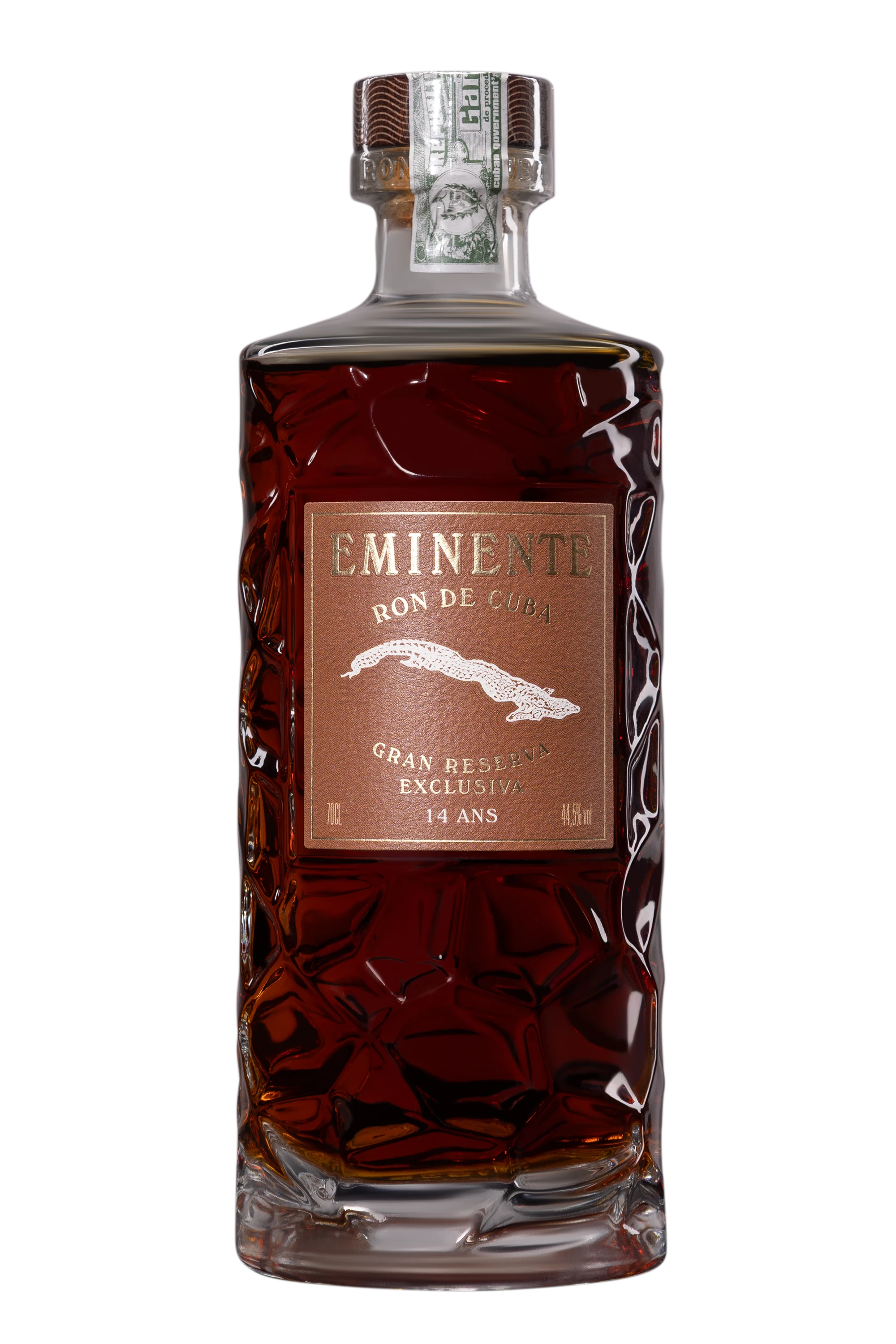 Eminente - Molasses Cuban Rhum "14 Ans Gran Reserva Exclusiva" Brun NV 44.5°, Giftbox 70cl