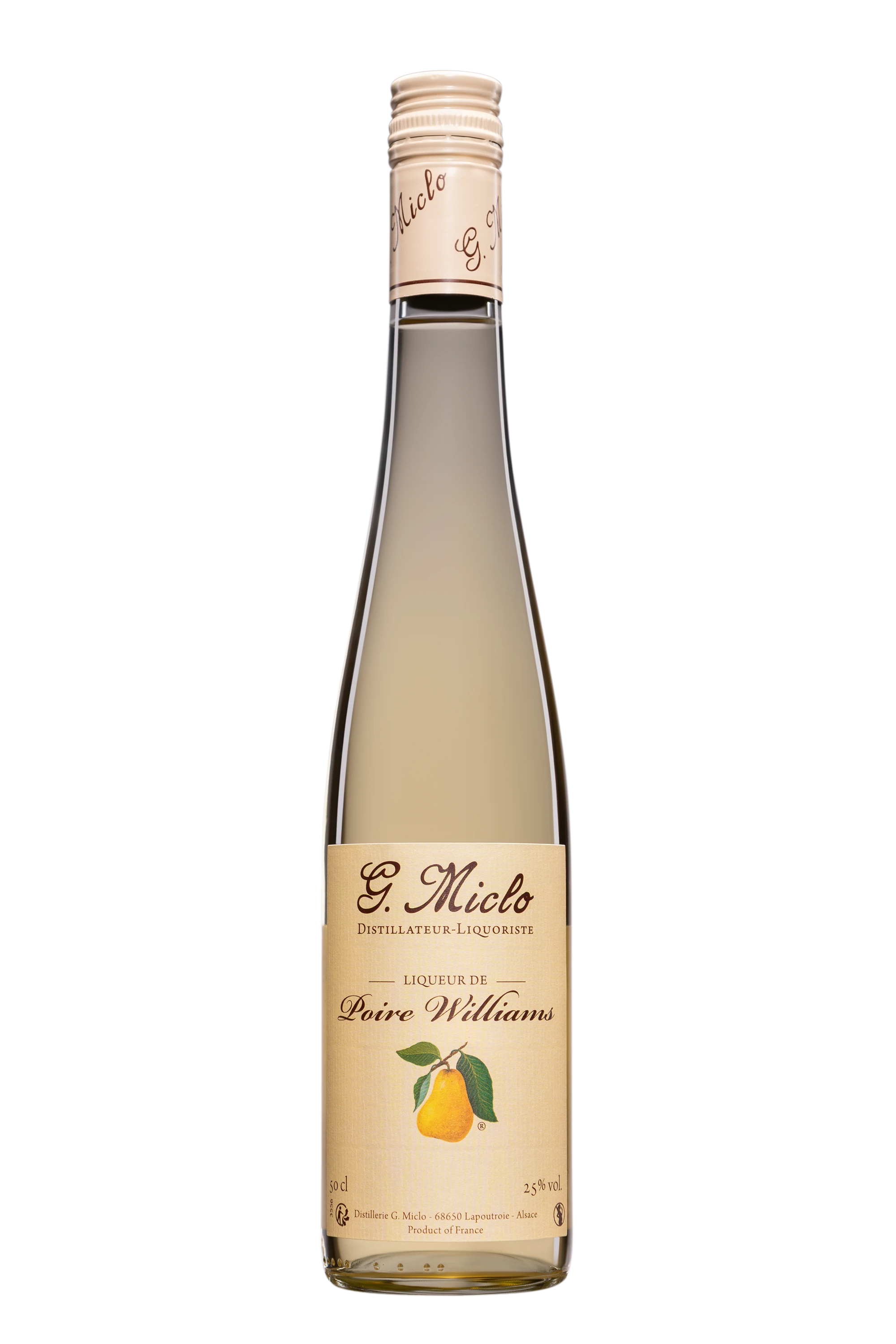 Distillerie Gilbert Miclo - Liqueur d'Alsace "Poire Williams" 25° Giftbox, 50cl