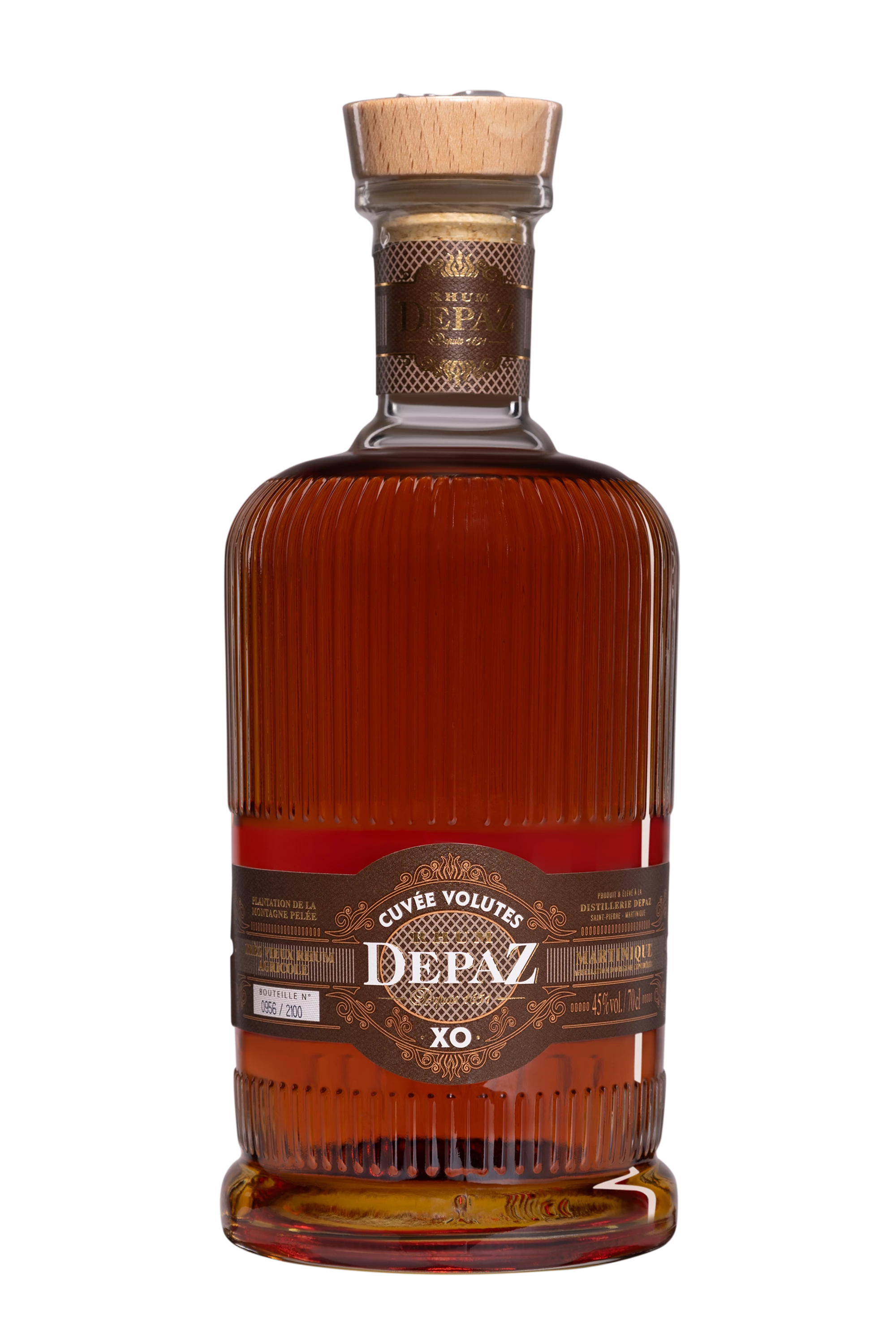 Depaz - Rhum Vieux Agricole de Martinique "XO - Volutes" Brun 45°, 70cl
