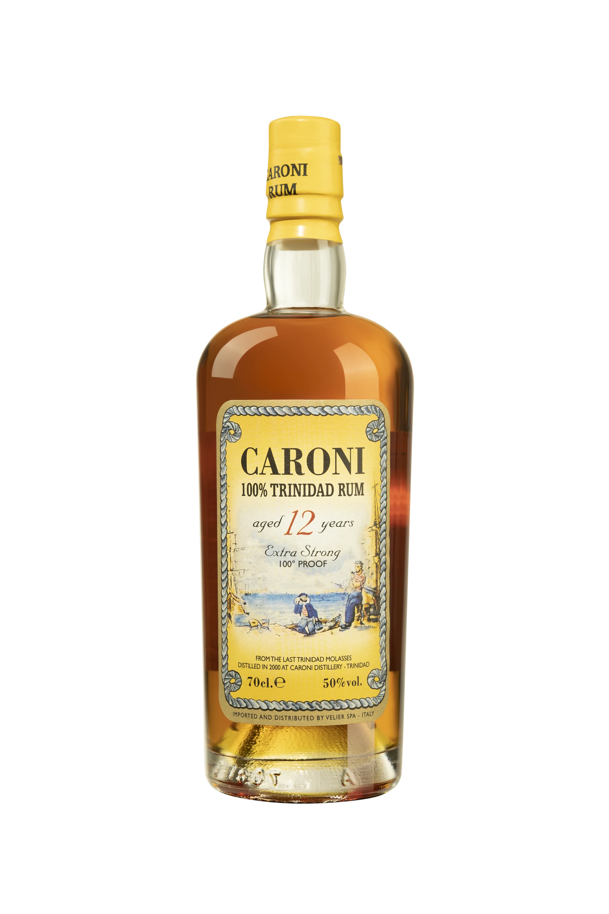 Vélier - Molasses Trinidadian Rhum "12 Ans Caroni" Brun 50° Giftbox, 70cl