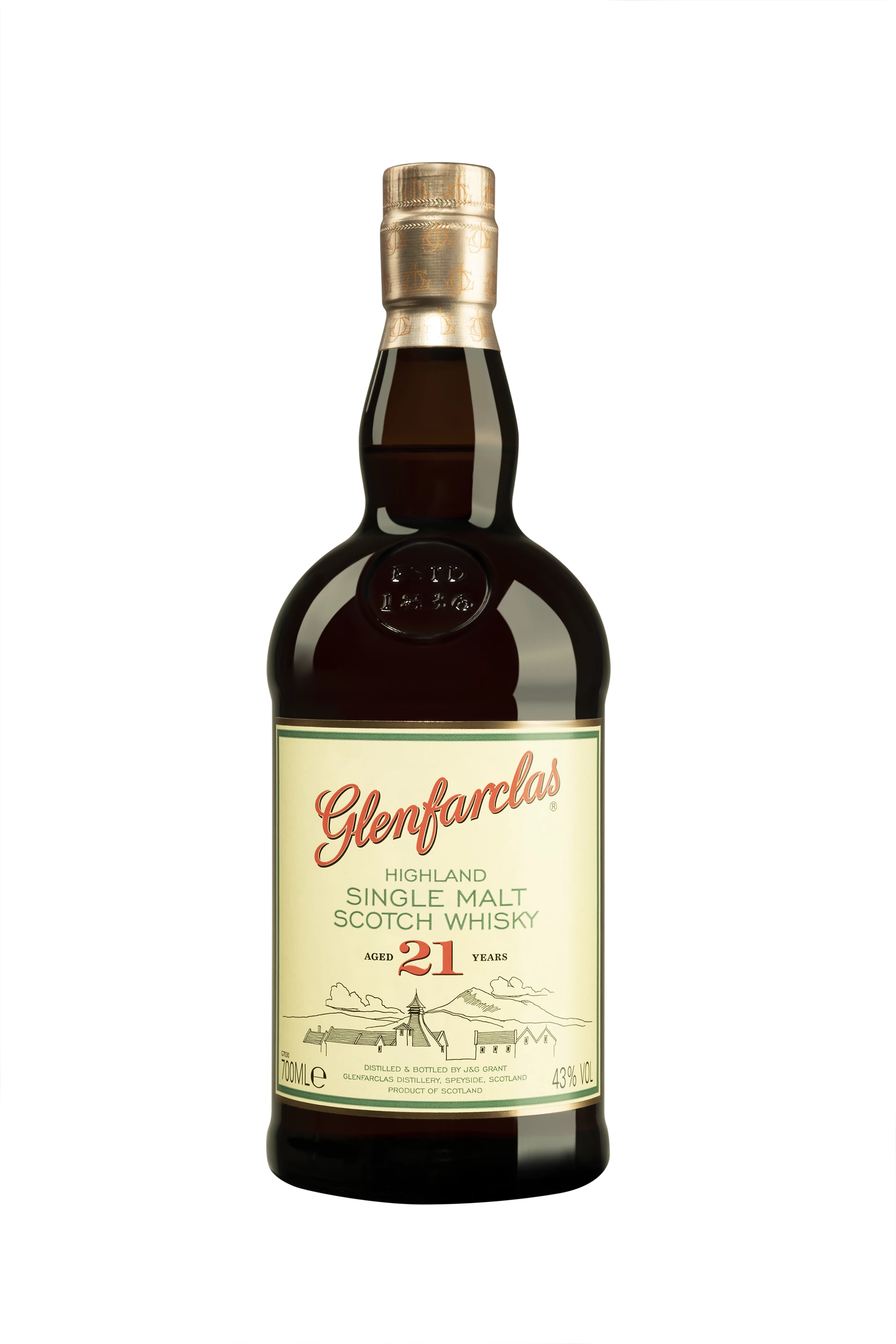 Glenfarclas - Single Malt Scotch Whisky "21 Ans" 43° Giftbox, 70cl