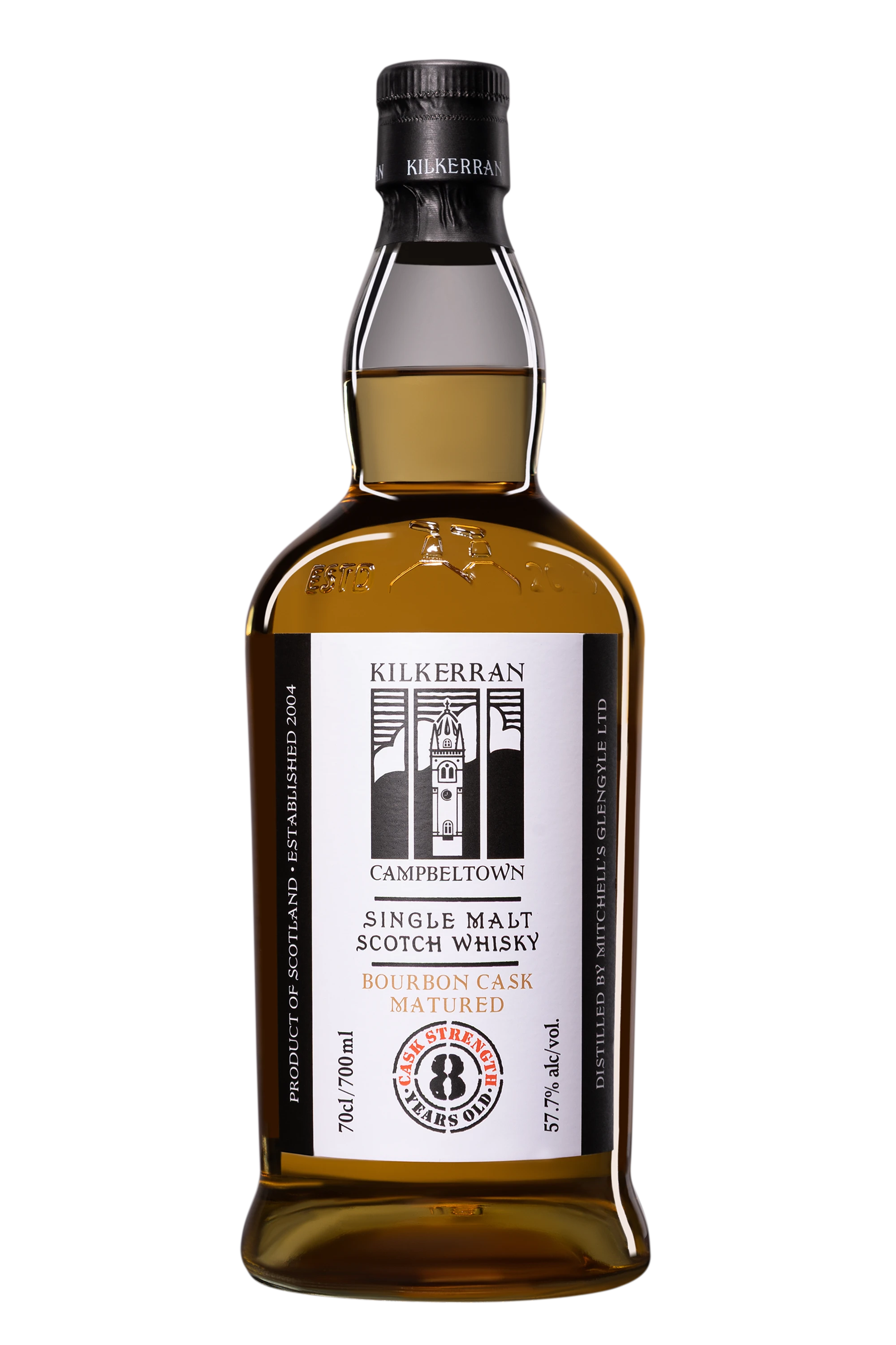 Kilkerran - Single Malt Scotch Whisky "8 8 Ans - Brut de Fût" Brun NV 57.7°, 70cl