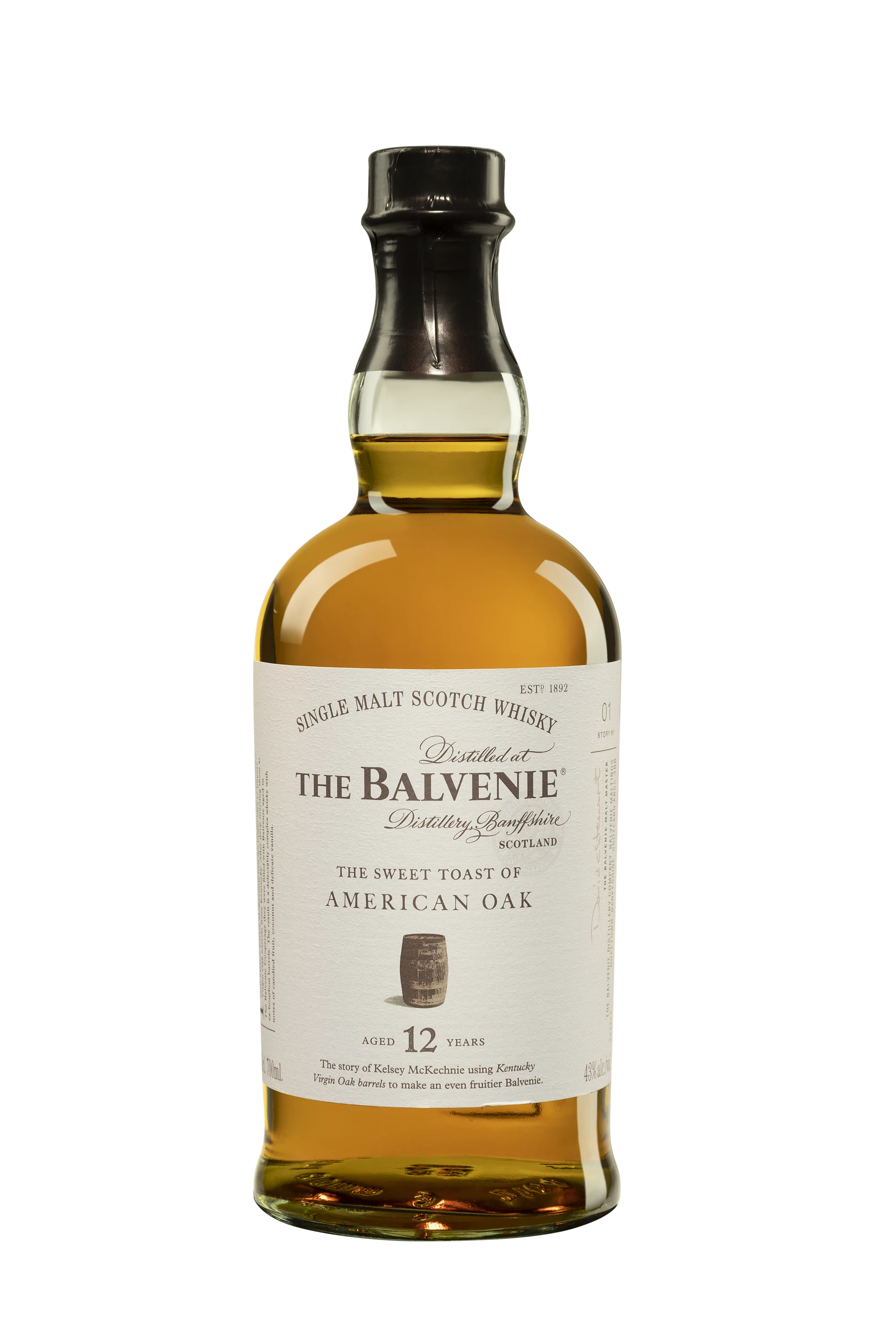 The Balvenie - Single Malt Scotch Whisky "12 Ans - The Sweet Toast of American Oak" 43° Giftbox, 70cl