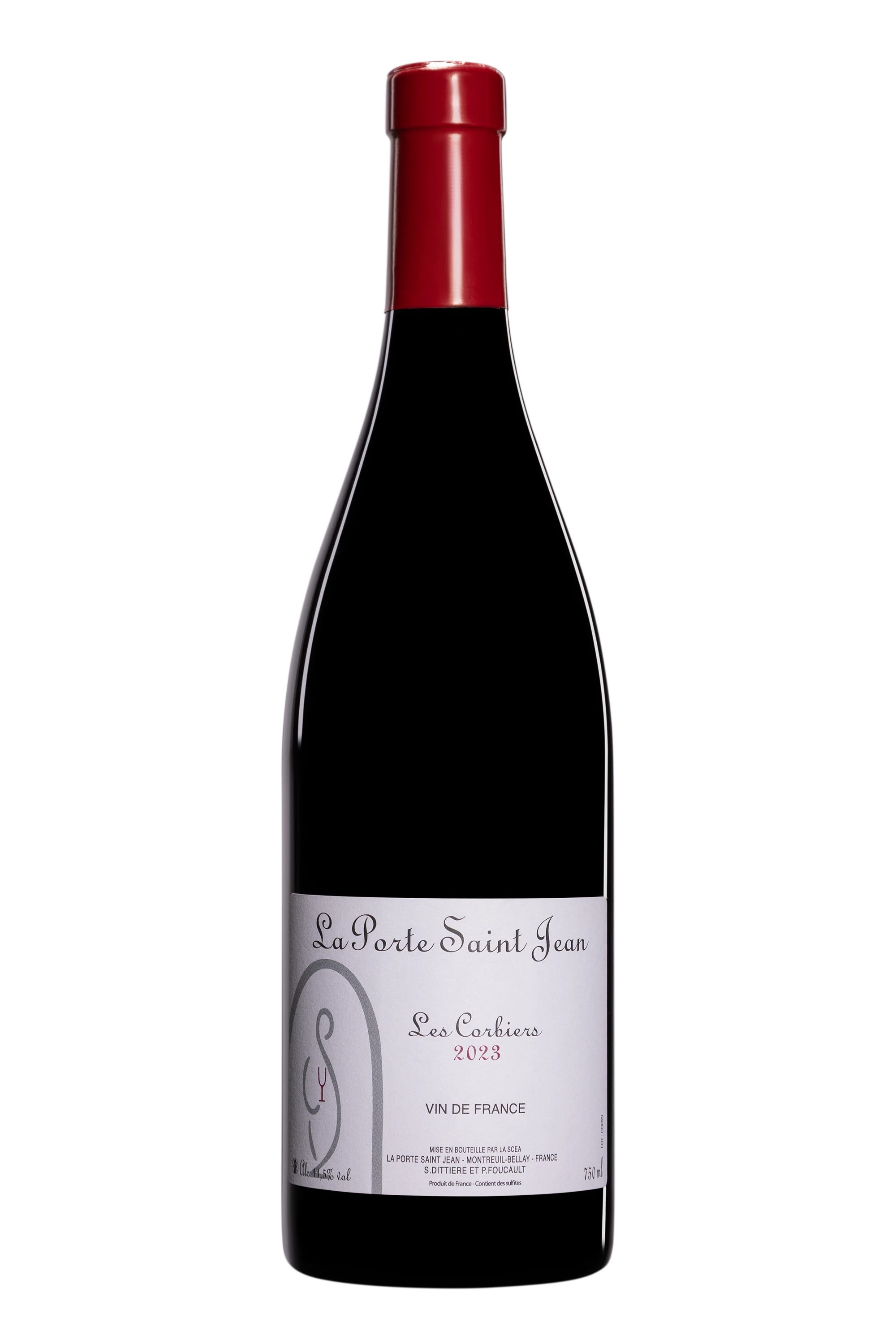 Domaine La Porte Saint Jean - Vin de France "Les Corbiers" Rouge 2023, 75cl