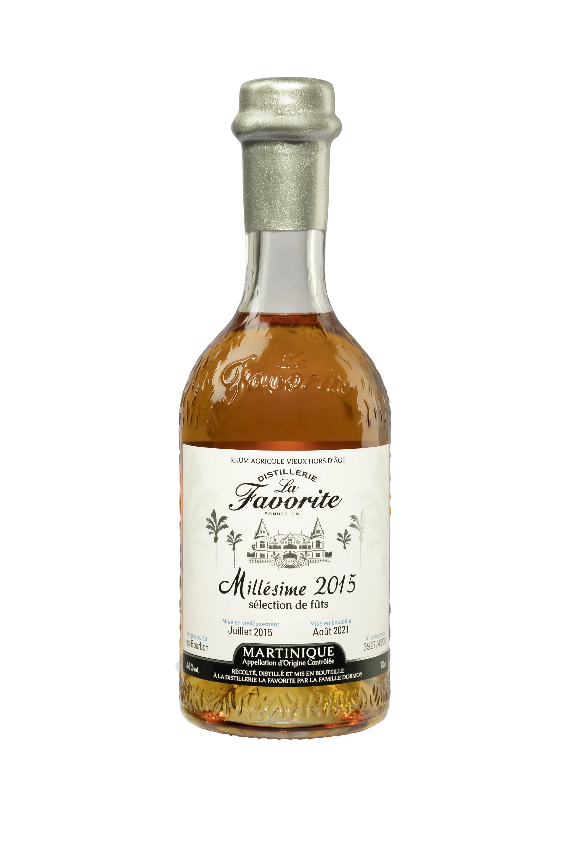 Habitation La Favorite - Rhum Vieux Agricole de Martinique "Millésime" Brun 2015 46°, 70cl