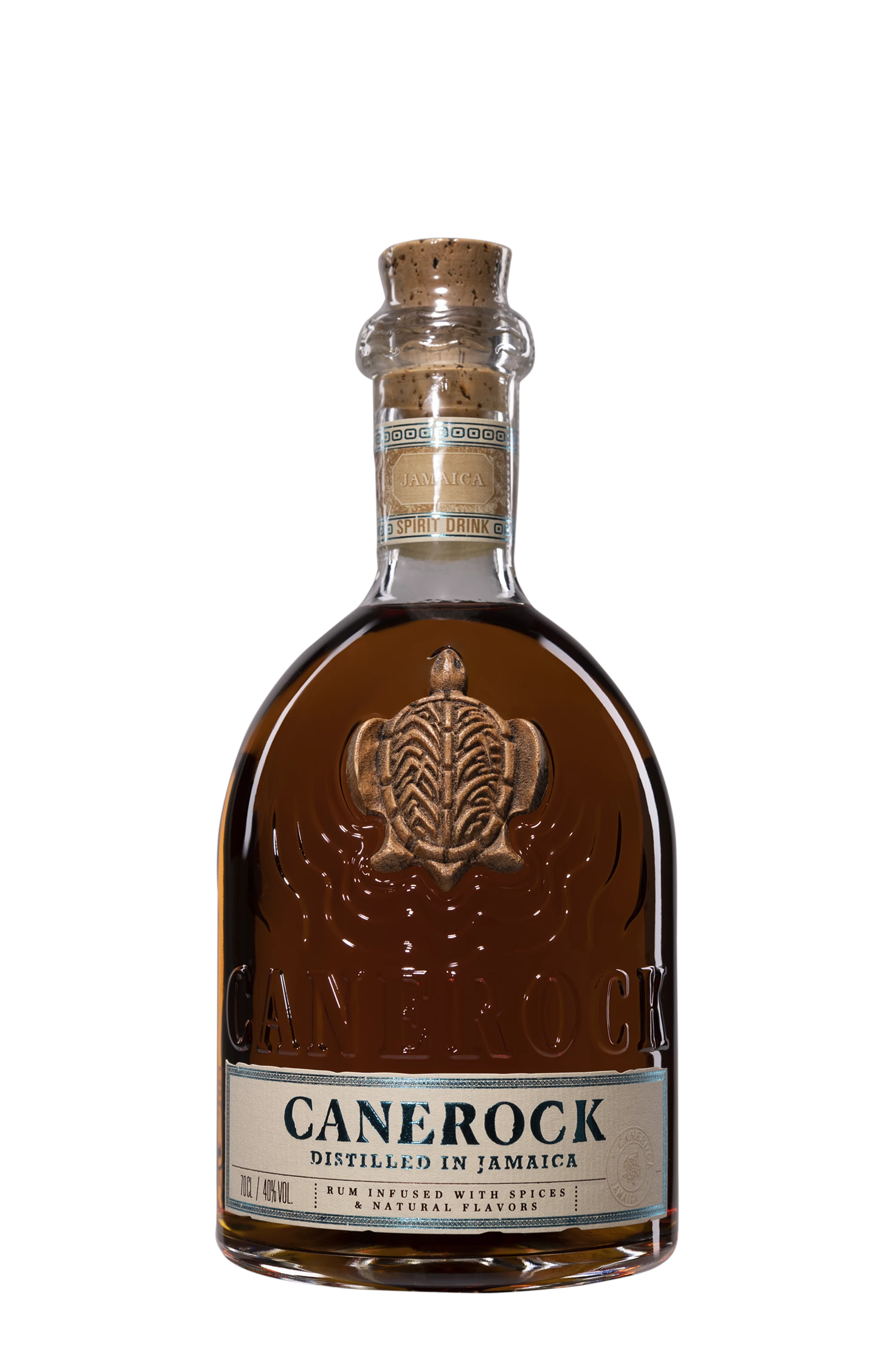 Canerock - Boisson Spiritueuse à Base de Rhum Brun 40°, 70cl