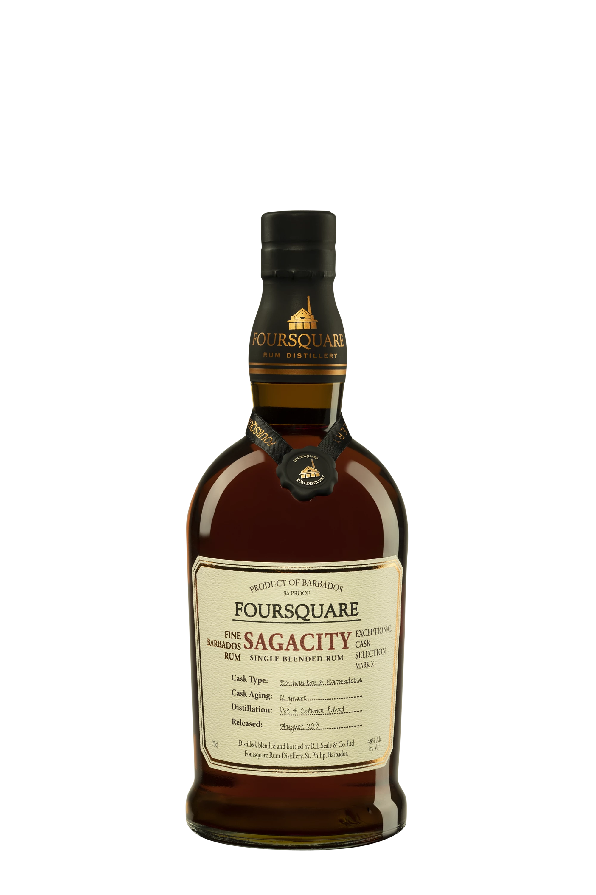 Foursquare - Molasses Barbados Rhum "12 Ans Sagacity" Brun 48°, 70cl