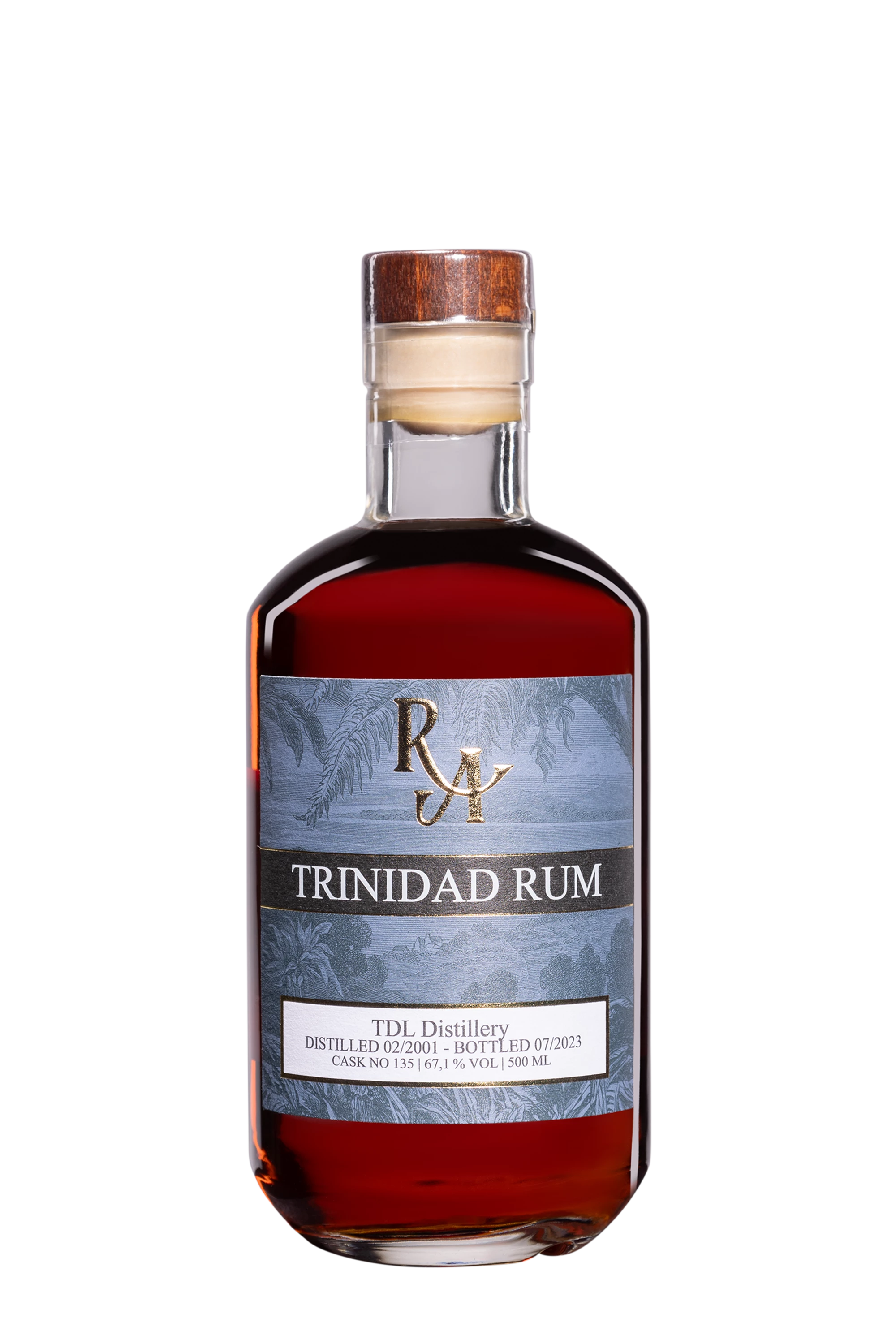 Rum Artesanal - Molasses Trinidadian Rhum "22 Ans Trinidad Distillers Limited" Brun 2001 67.1° Giftbox, 50cl