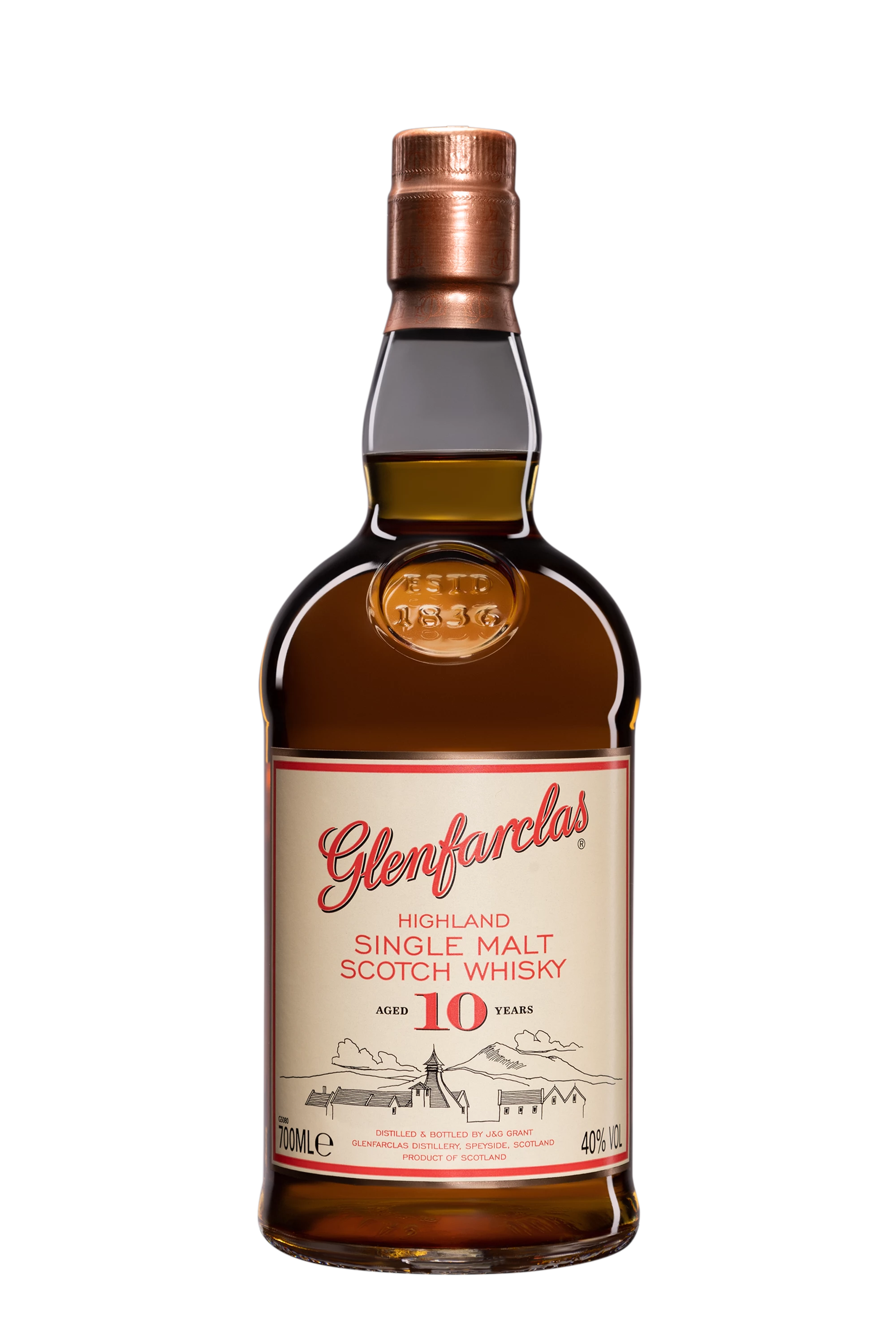Glenfarclas - Single Malt Scotch Whisky "10 Ans" 40° Giftbox, 70cl